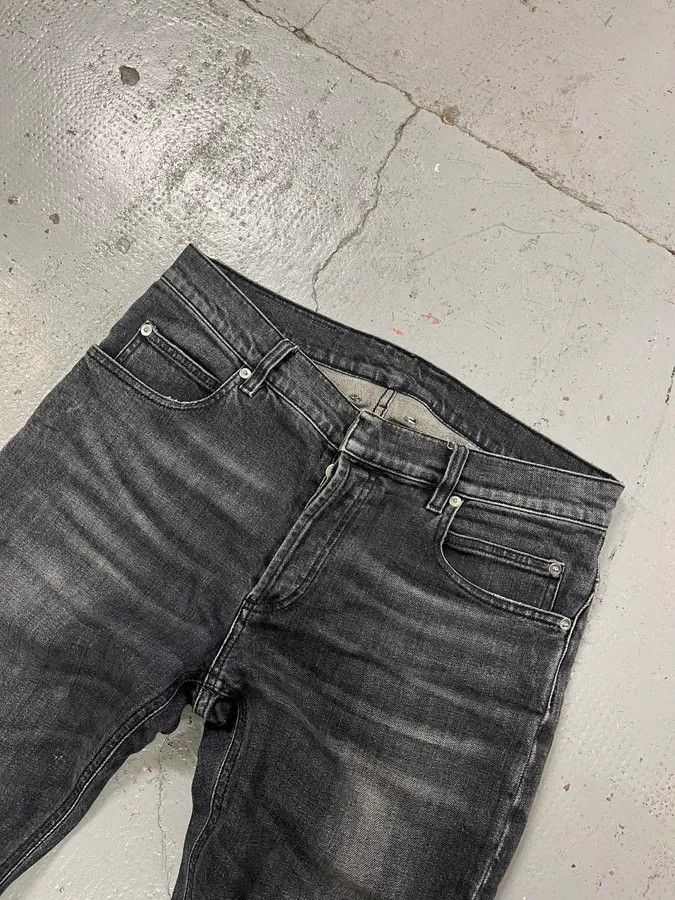 Balmain 2000s Balmain Black Faded Slim Denim Jeans Size US 31 - 5 Thumbnail