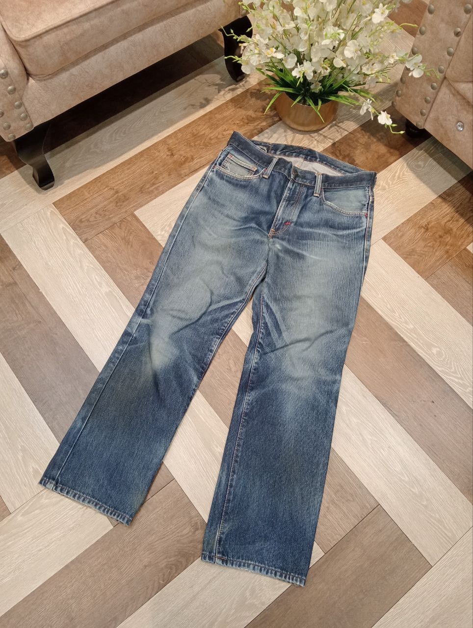 Edwin VINTAGE EDWIN ZYLON X KUSHITANI HAMAMATSU LIMITED JEANS Size US 33 - 2 Thumbnail