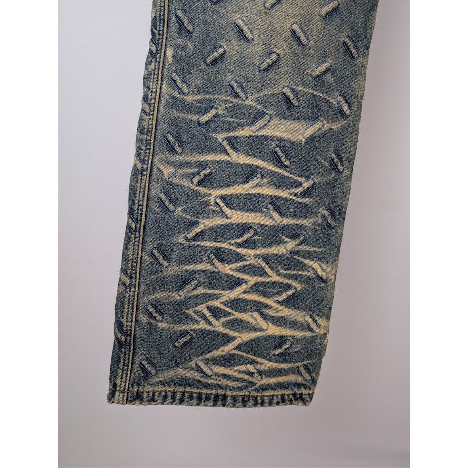 Who Decides War o1rshd1 Thread Plate Denim Jeans in Denim Size US 30 / EU 46 - 8 Thumbnail
