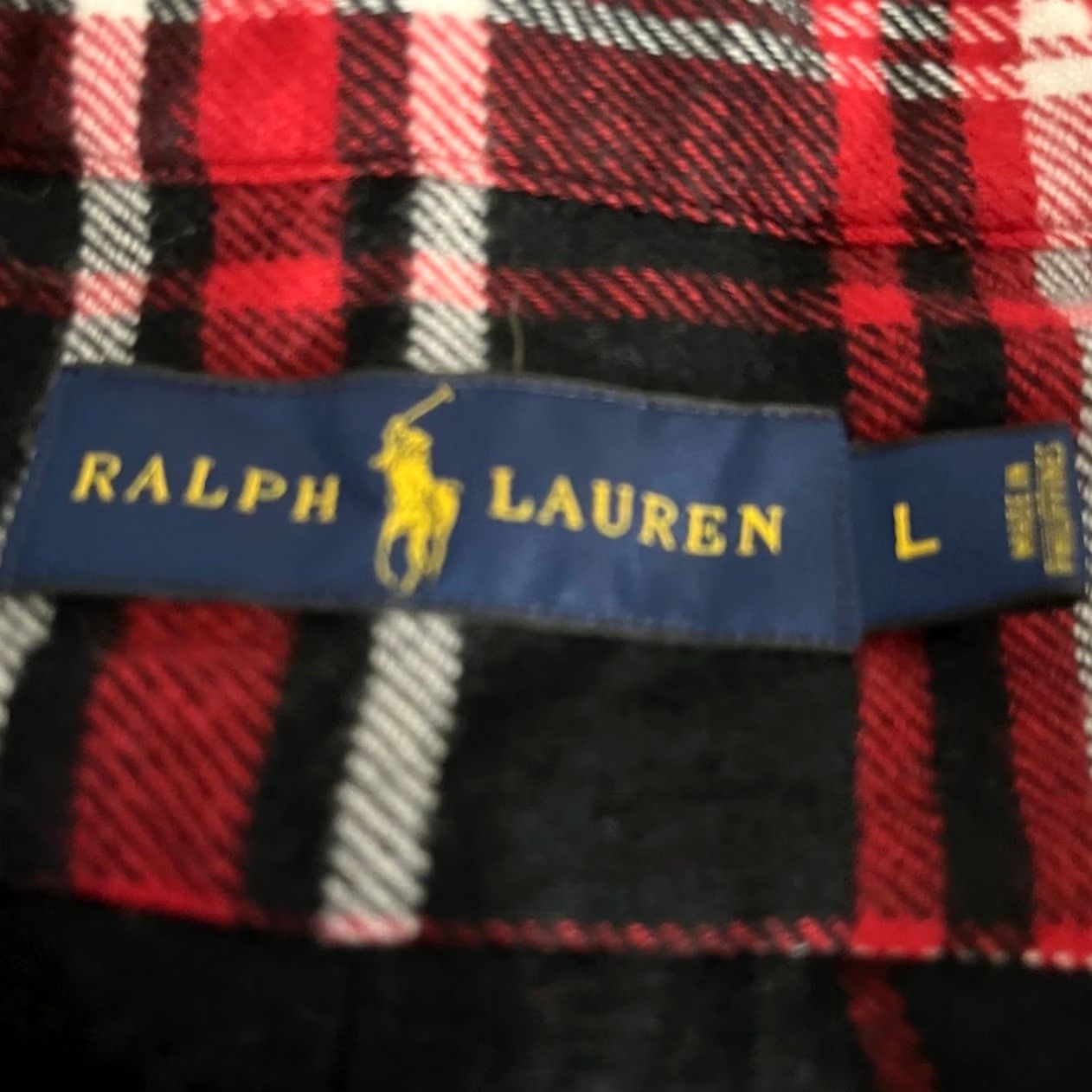 Ralph Lauren Ralph Lauren Plaid Flannel Shirt Red Black Long Sleeve Collared Men Size L Size US L / EU 52-54 / 3 - 5 Thumbnail