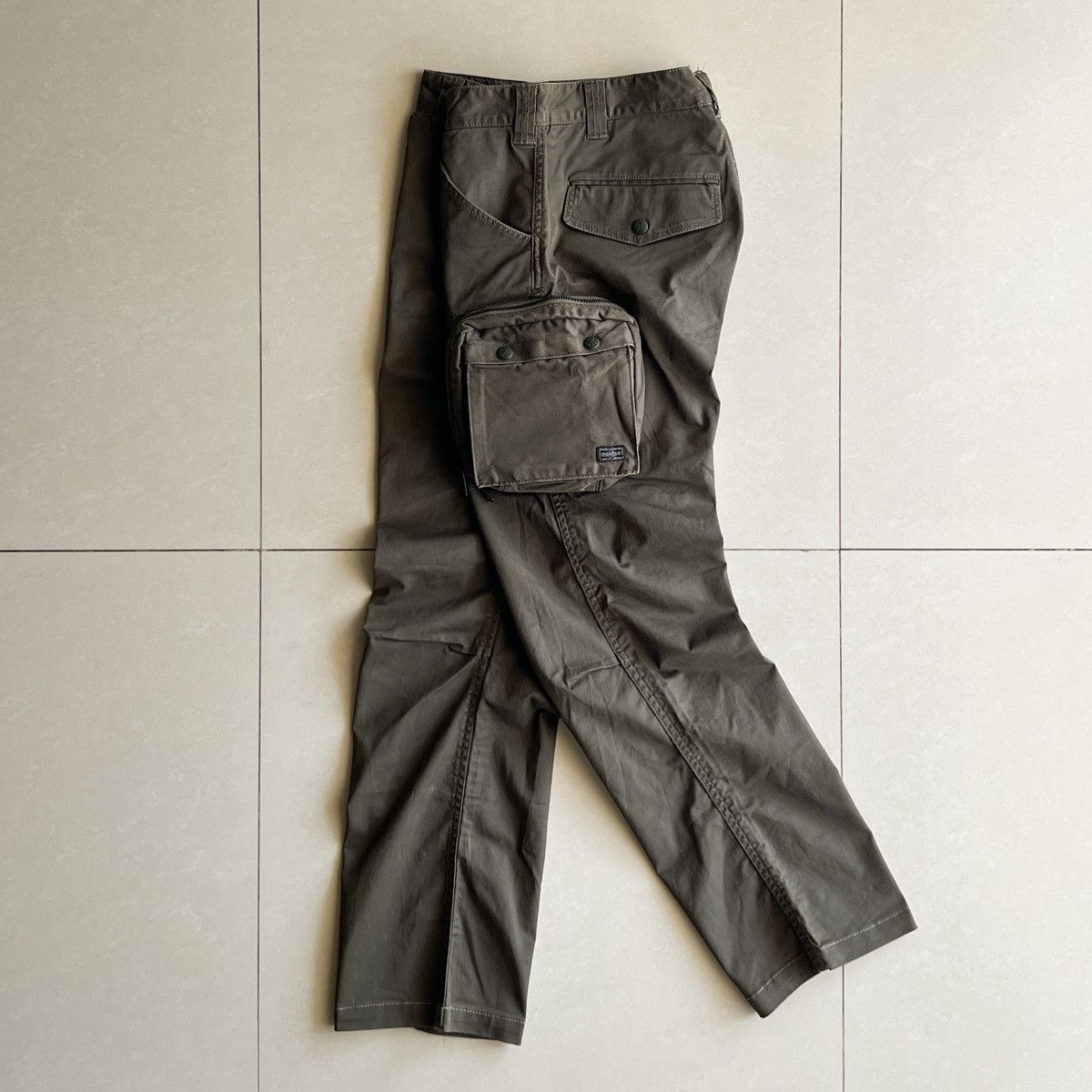 image of Aw12 White Mountaineering X Porter Cargo Pants in Olive, Men's (Size 32)