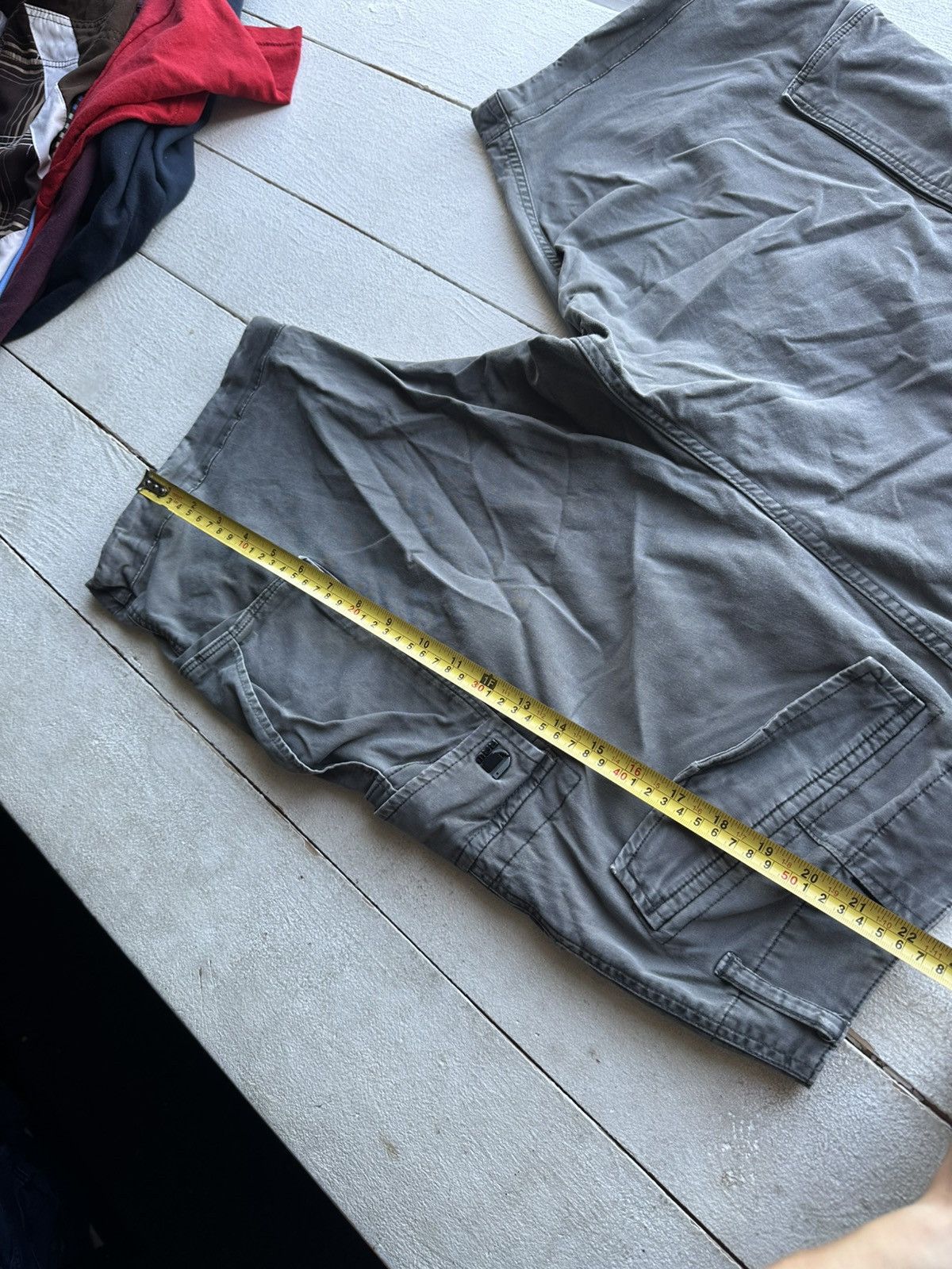 G-Star 🚨PUNK G STAR OPIUM 96 GRAY SHORTS MEN CARGO Y2k BIKER Size US 31 - 17 Thumbnail