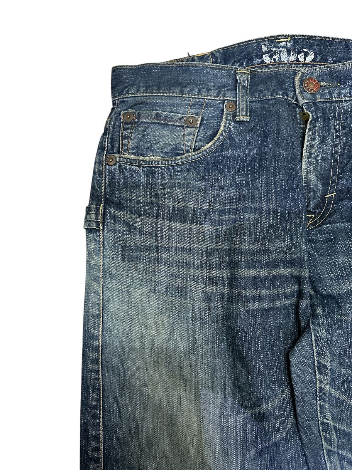Kapital 90s Style 💥 edwin 503 distress denim Size US 34 / EU 50 - 5 Thumbnail