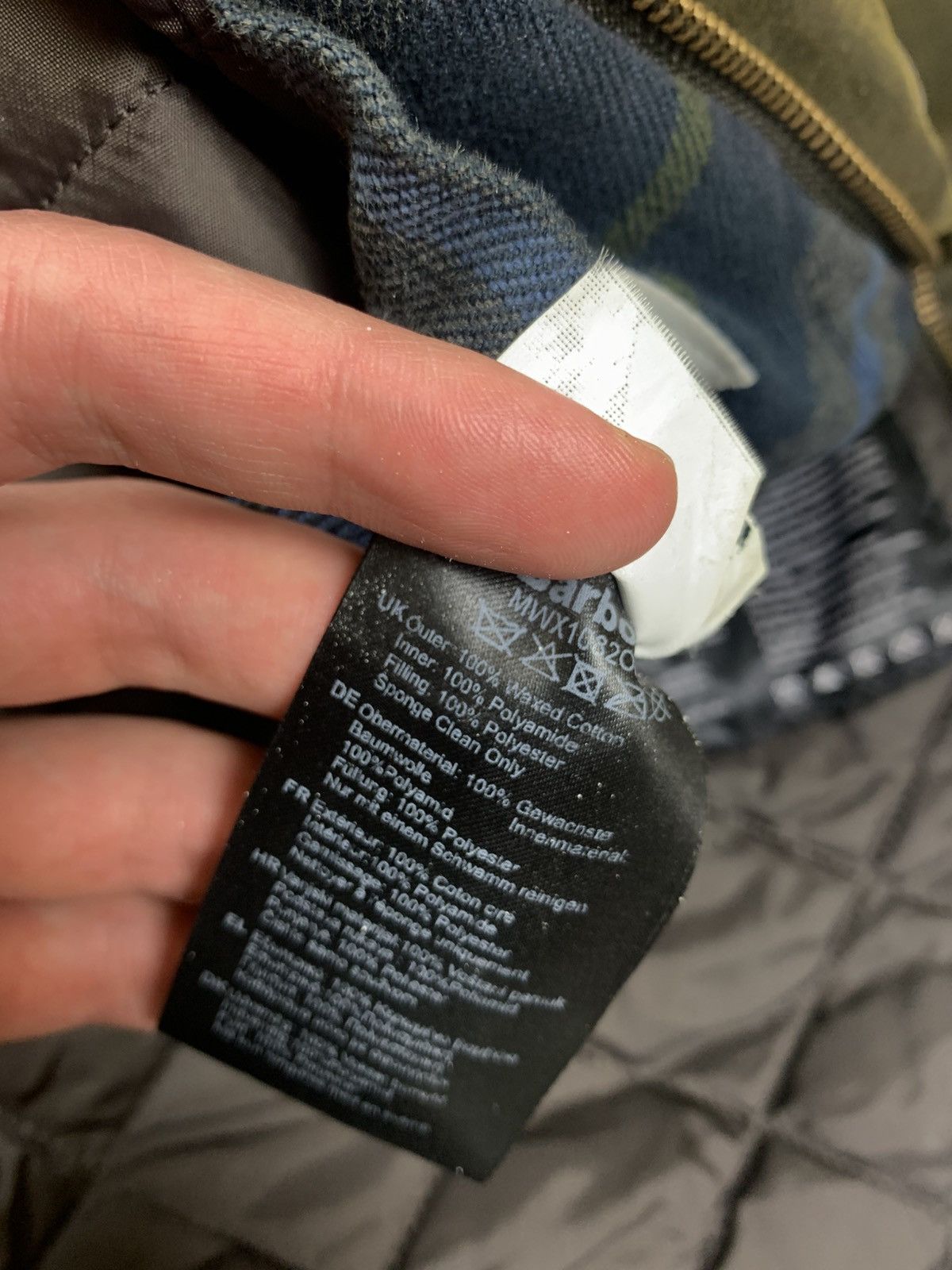 Barbour Barbour Leeward Waxed Cotton Jacket Olive Size L Size US L / EU 52-54 / 3 - 11 Thumbnail