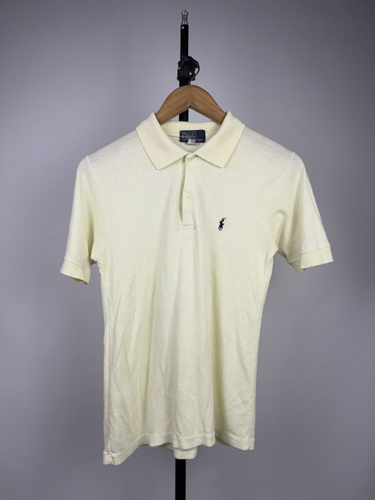 Polo Ralph Lauren Vintage Retro 90s Polo Ralph Lauren Yellow Cotton Polo Shirt Size US S / EU 44-46 / 1 - 1 Thumbnail
