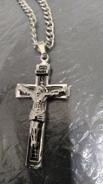 Jewelry Jesus Cross Amulet Pendant Chain Necklace Size ONE SIZE - 2 Thumbnail