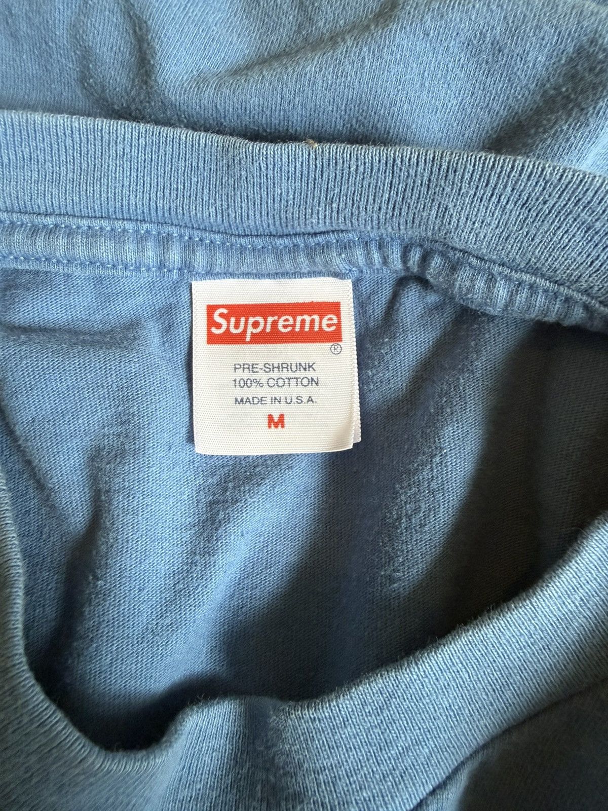 Supreme Supreme Motion Logo Tee – Faded Slate Blue Size US M / EU 48-50 / 2 - 4 Thumbnail