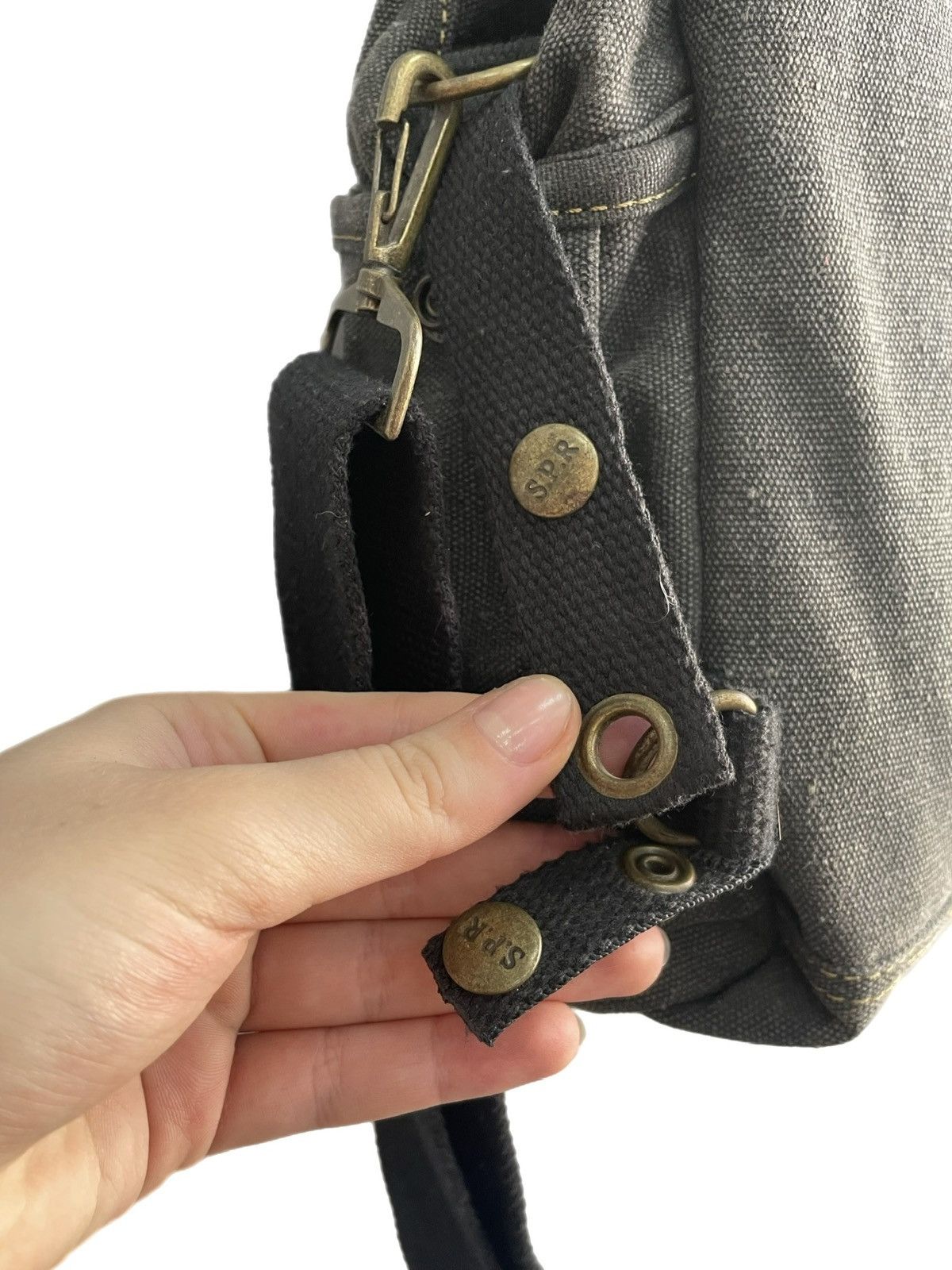 Diesel Diesel style grey canvas shoulder bag utility army y2k hype Size ONE SIZE - 14 Thumbnail