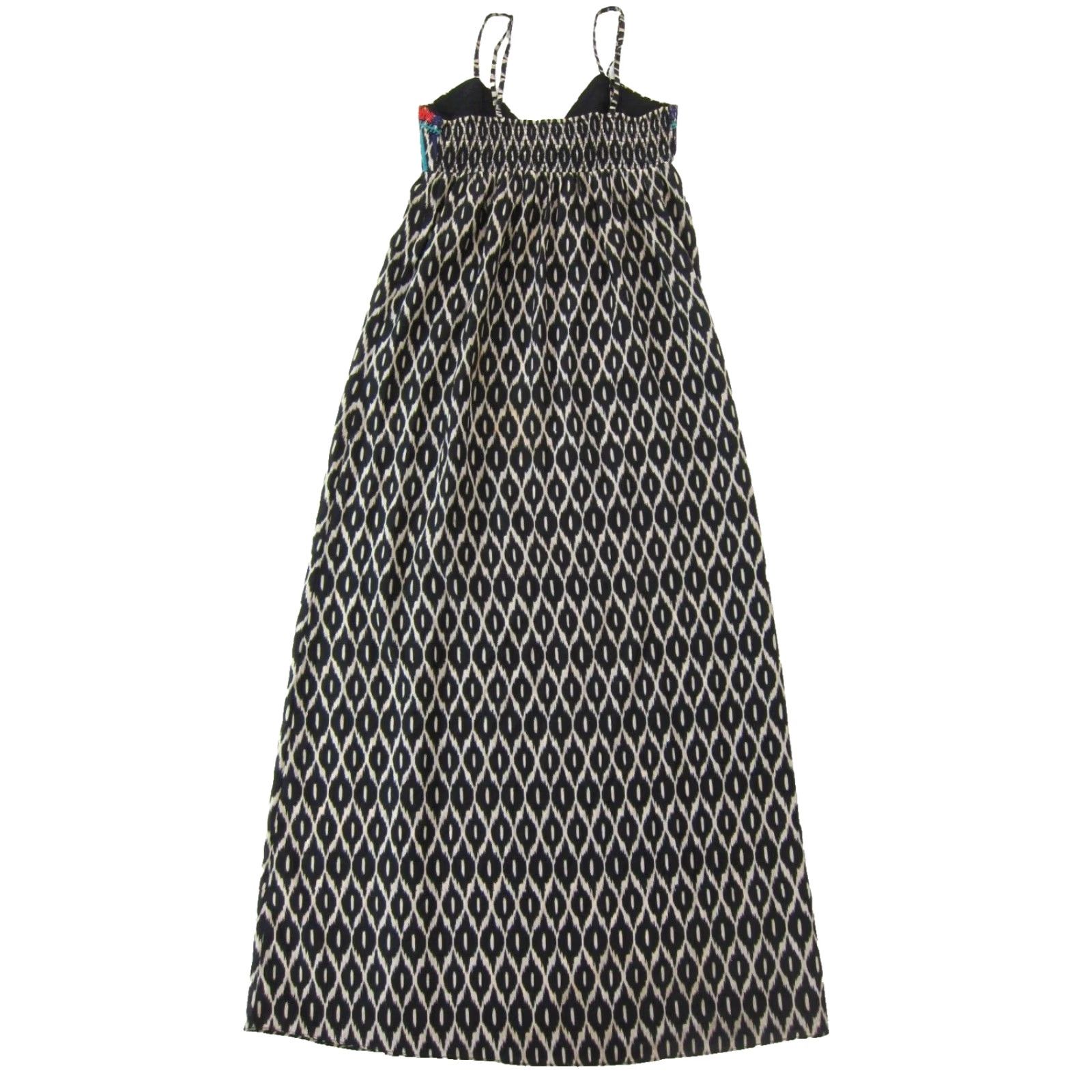 Vintage VINTAGE THML Athropologie Black Geometric V-Neck Long Maxi Tank Slip Tank Dress M Size M / US 6-8 / IT 42-44 - 2 Thumbnail