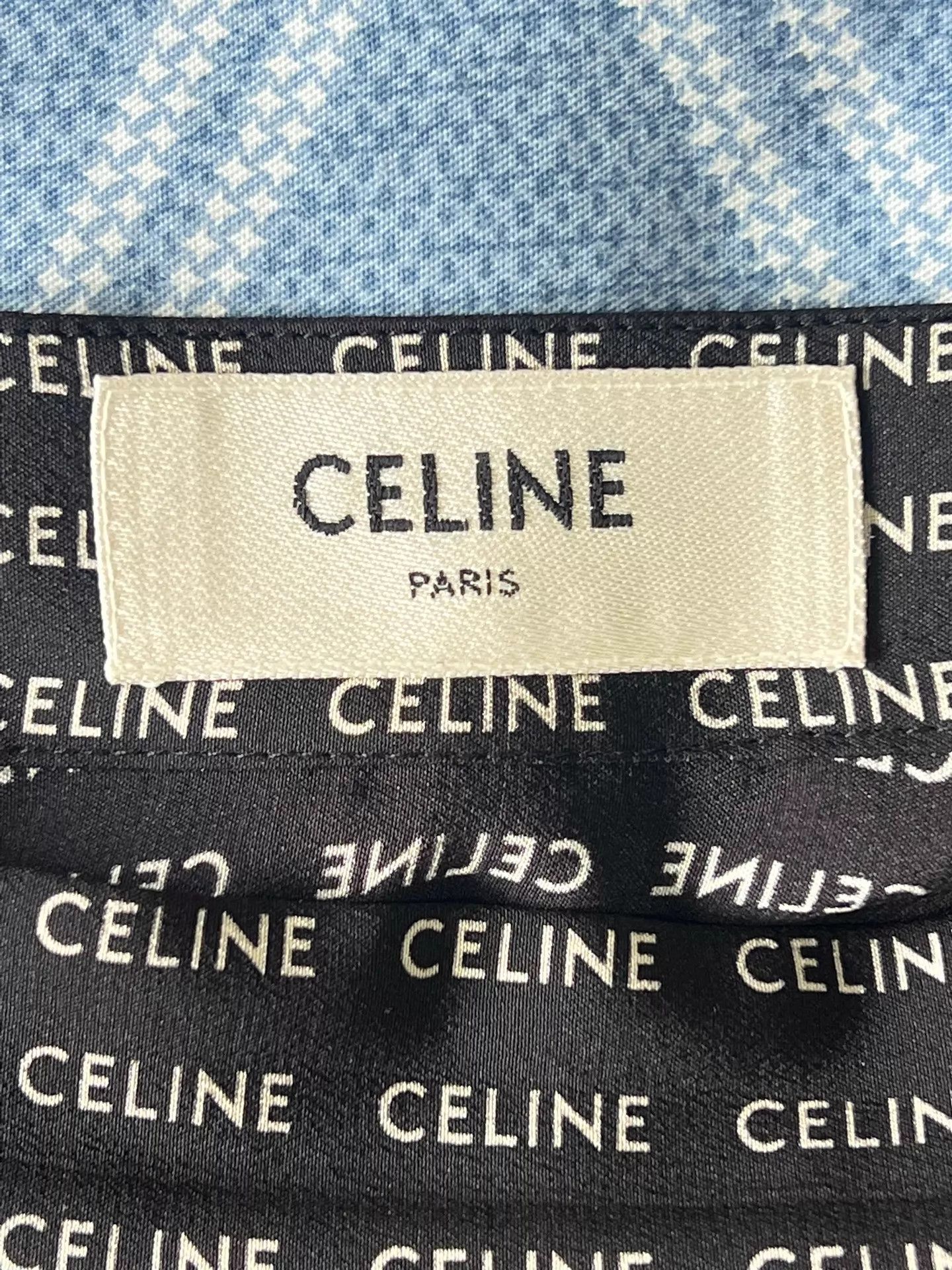 Celine Celine silk dress 38 classic logo print Size S / US 4 / IT 40 - 5 Thumbnail