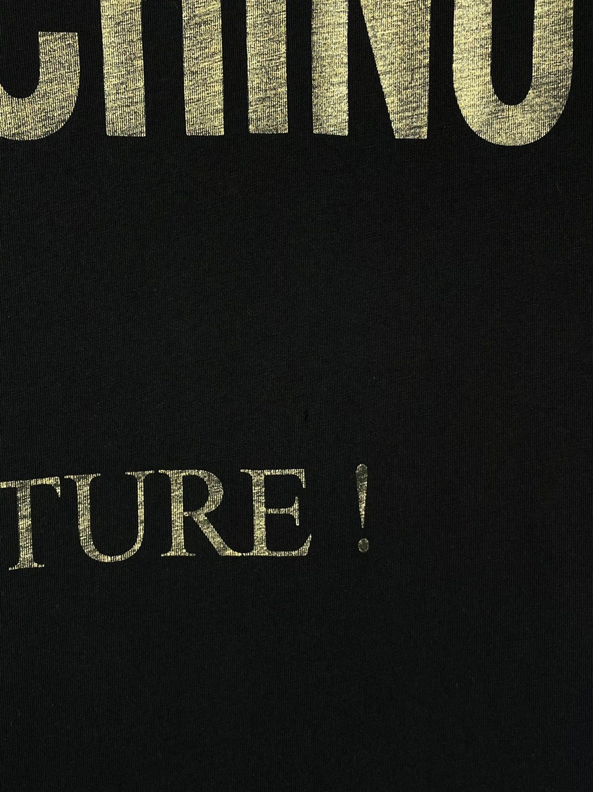Designer × Moschino Moschino Couture Big Logo Black T-shirt Tee Luxury Designer Size US M / EU 48-50 / 2 - 6 Thumbnail