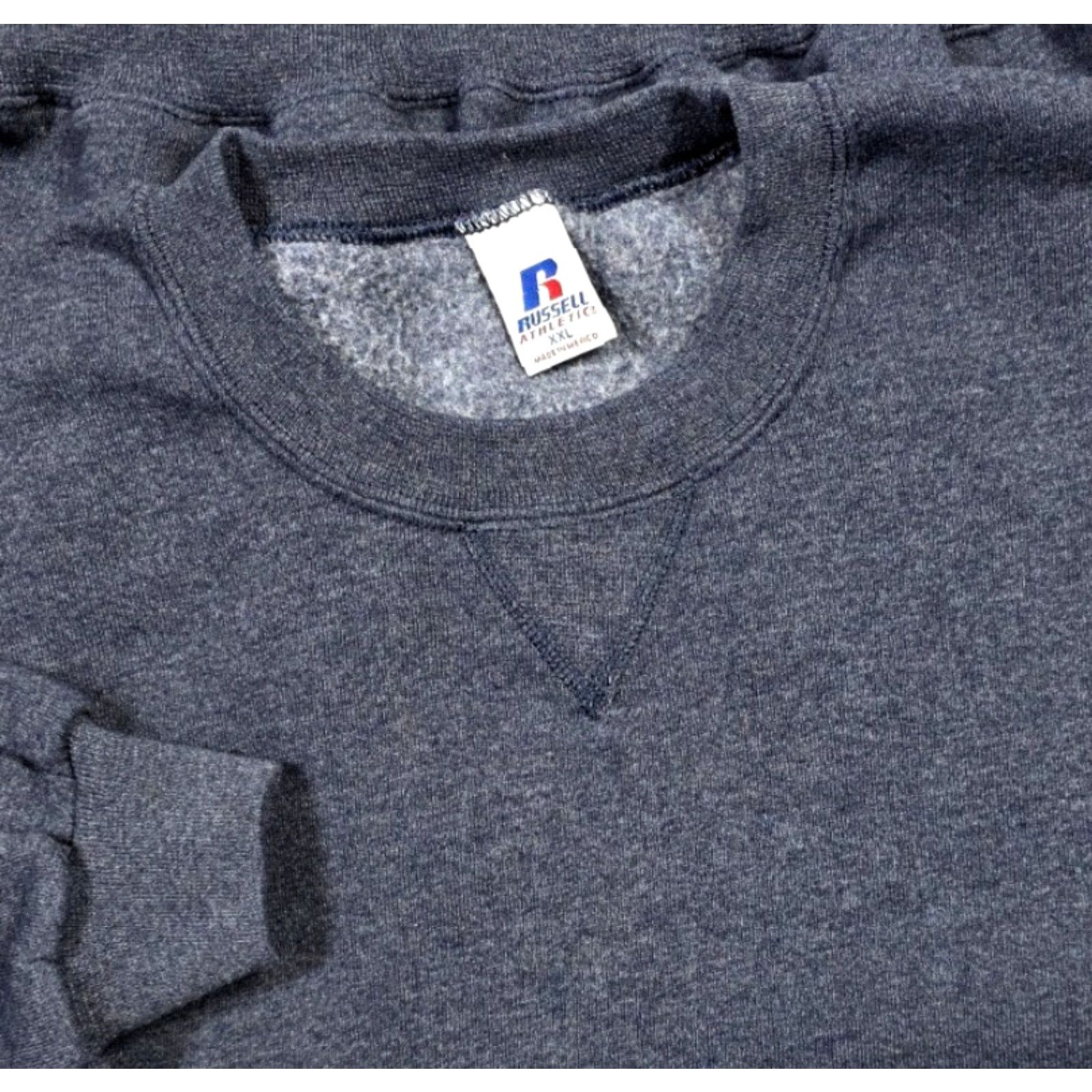 Russell Athletic VINTAGE Russell Athletic Sweatshirt Crew Neck Long Sleeve Mens 2XL Blue Heather crewneck 90s Logo Size US XXL / EU 58 / 5 - 2 Thumbnail