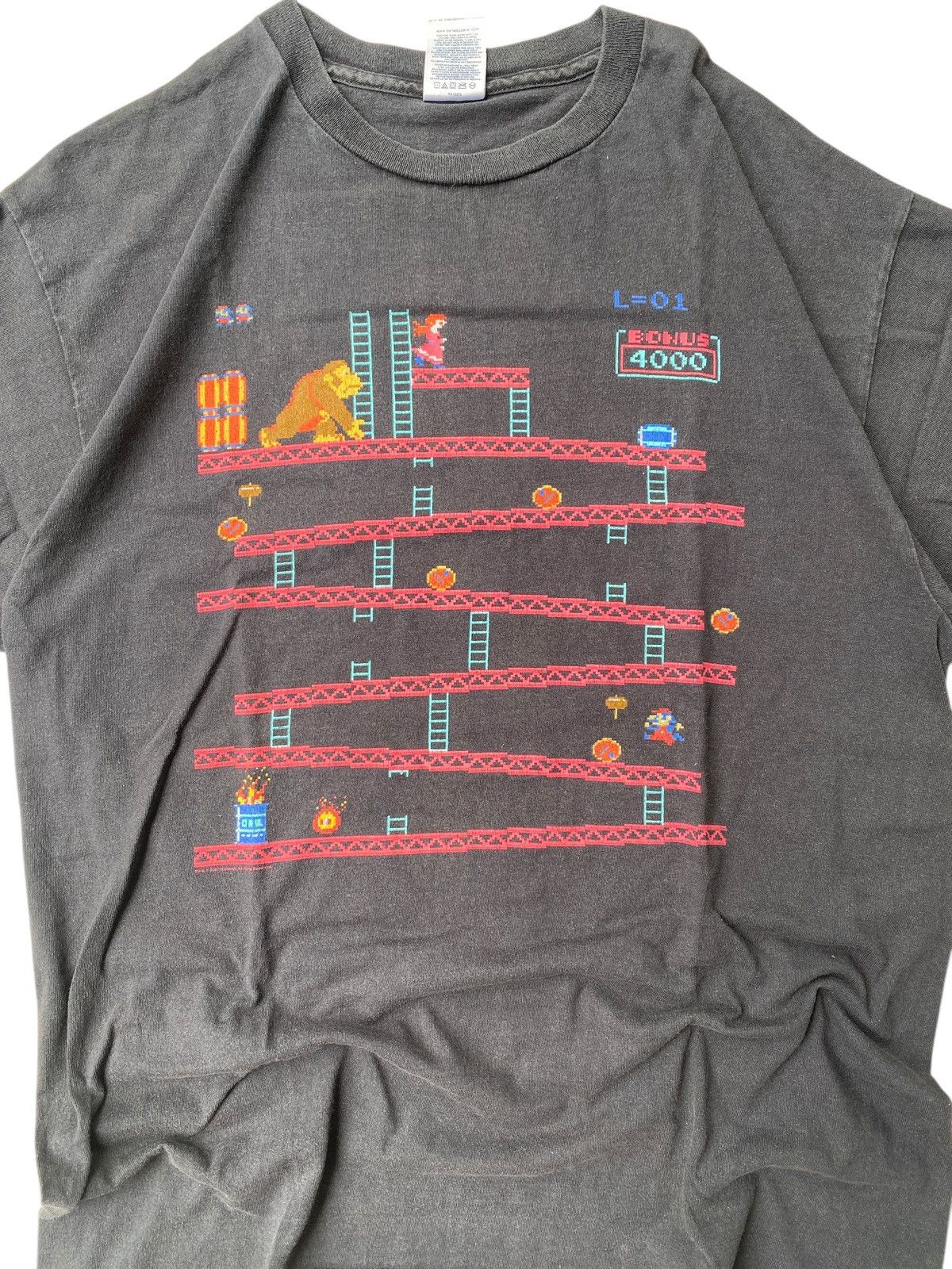 Nintendo 2006 Donkey Kong Arcade Videogame Mario Bros Princess Peach Size US L / EU 52-54 / 3 - 3 Thumbnail