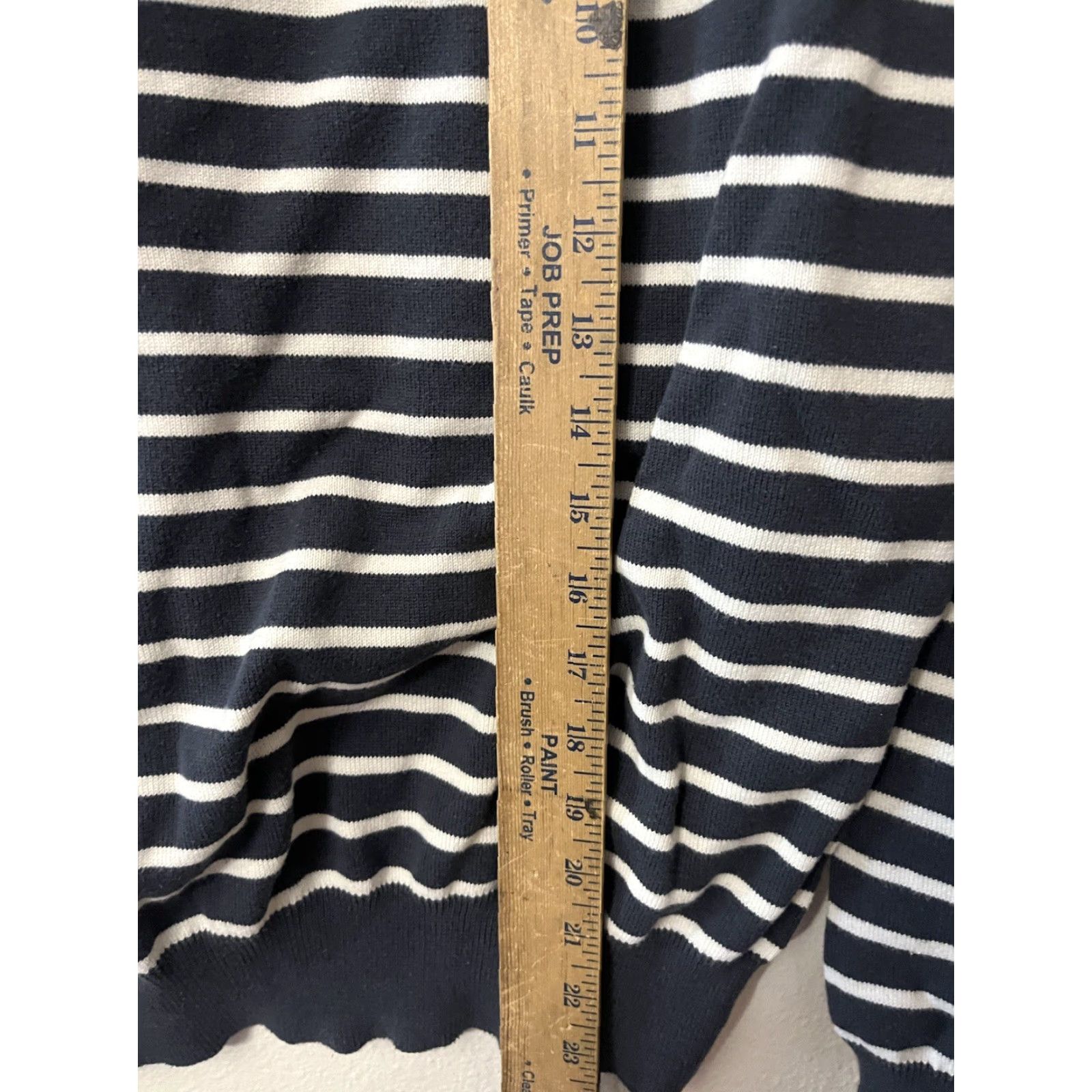 Vintage VINTAGE Cross Hatch Men's Sweater Shirt/Crew Neck Knit—Cable Knit, Navy/White, Size M, Casual, Fall/Winter, Mens Size US M / EU 48-50 / 2 - 5 Thumbnail