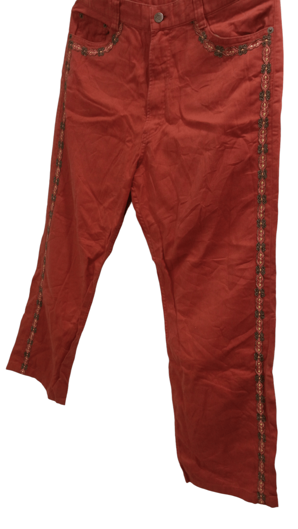 Japanese Brand × Vintage × Yoshiyuki Konishi 🔥🔥Vintage Ficce Yoshiyuki Konishi Embroidery Lined Pants Size US 32 / EU 48 - 7 Thumbnail