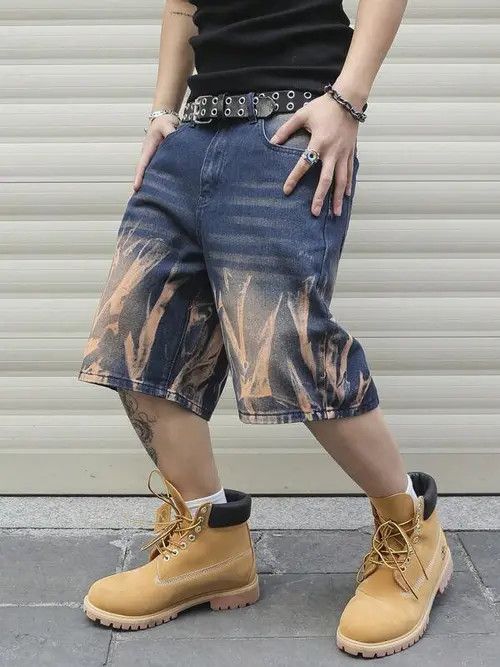 Jean Vintage Retro Denim jeans jorts shorts Size US 34 / EU 50 - 1 Thumbnail