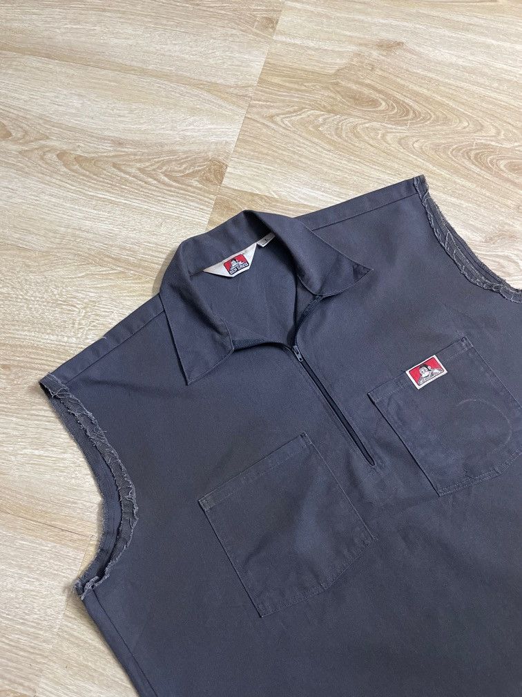 Ben Davis × Vintage Vintage BEN DAVIS WORKWEAR vest Size US L / EU 52-54 / 3 - 3 Thumbnail