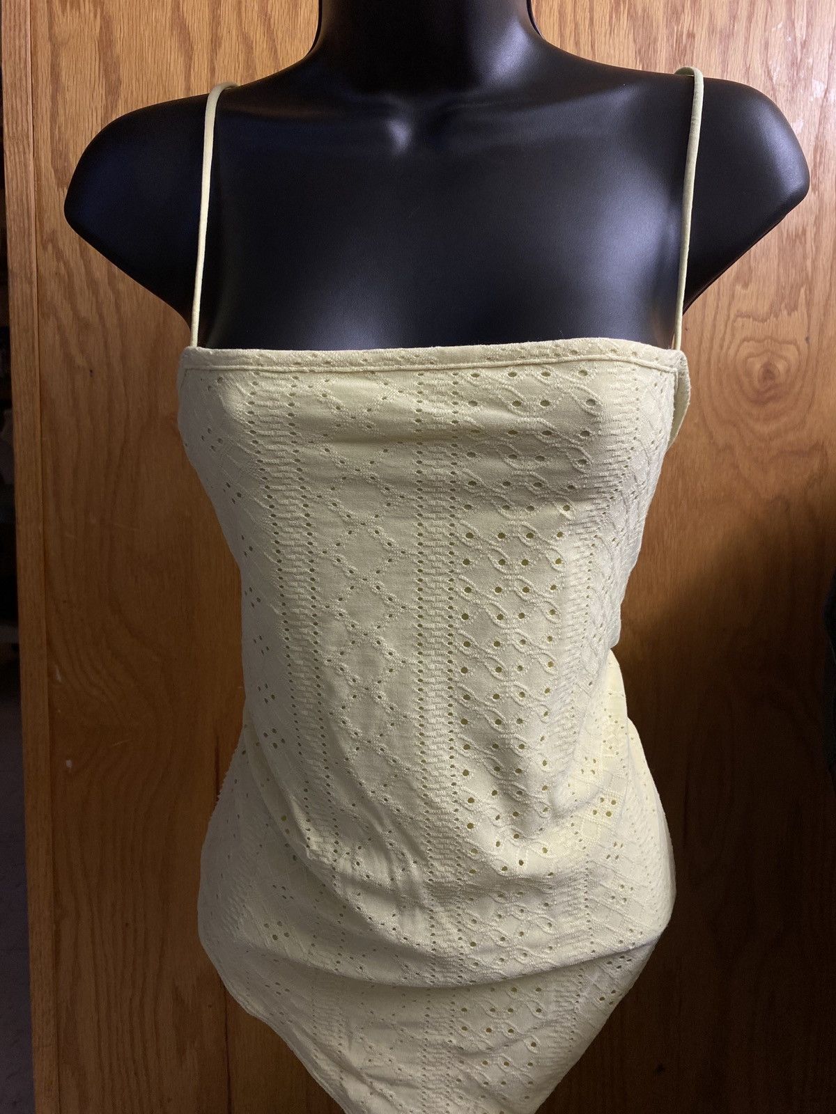 rue21 Lace Yellow Bodysuit Size XXL / US 16-18 / IT 52-54 - 1 Thumbnail