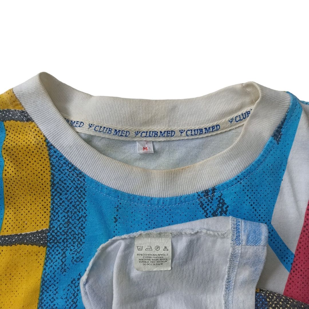 Other Vintage 90s Club Med Allover Tshirt Size US M / EU 48-50 / 2 - 4 Thumbnail