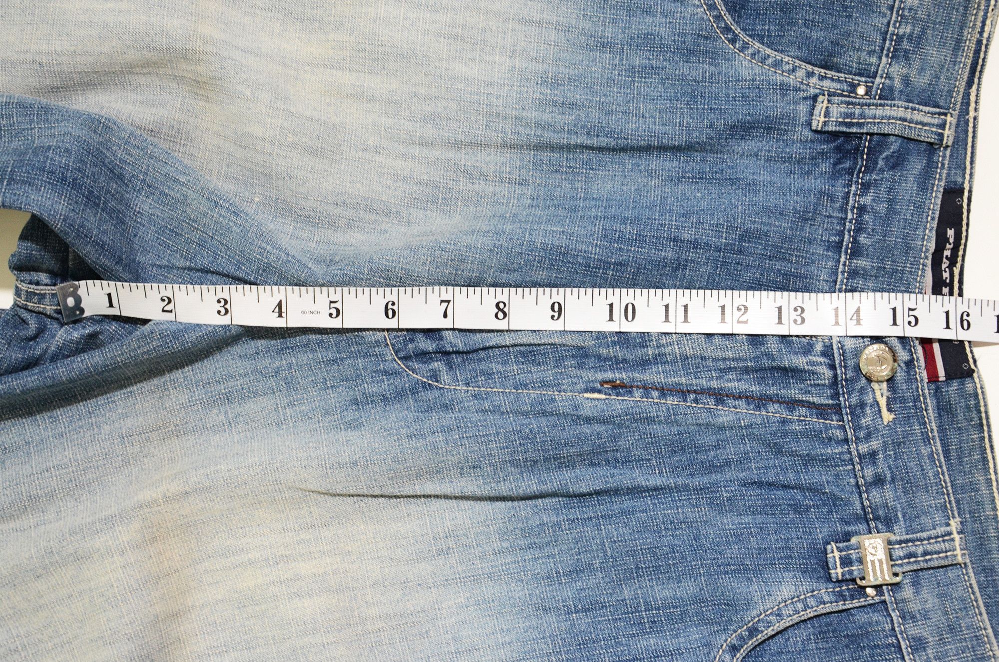 Phat Farm [Folding Color Defects] PF Denim 90s Hiphop Streetwear Size US 30 / EU 46 - 14 Thumbnail