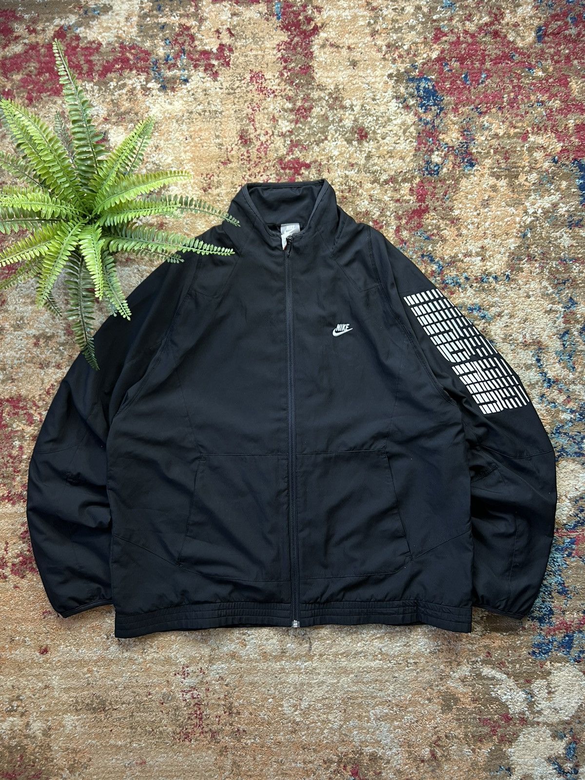 Nike × Vintage 90’s NIKE RETRO TRACK JACKET BIG SLEEVE LOGO SWOOSH Y2K Size US XL / EU 56 / 4 - 1 Thumbnail
