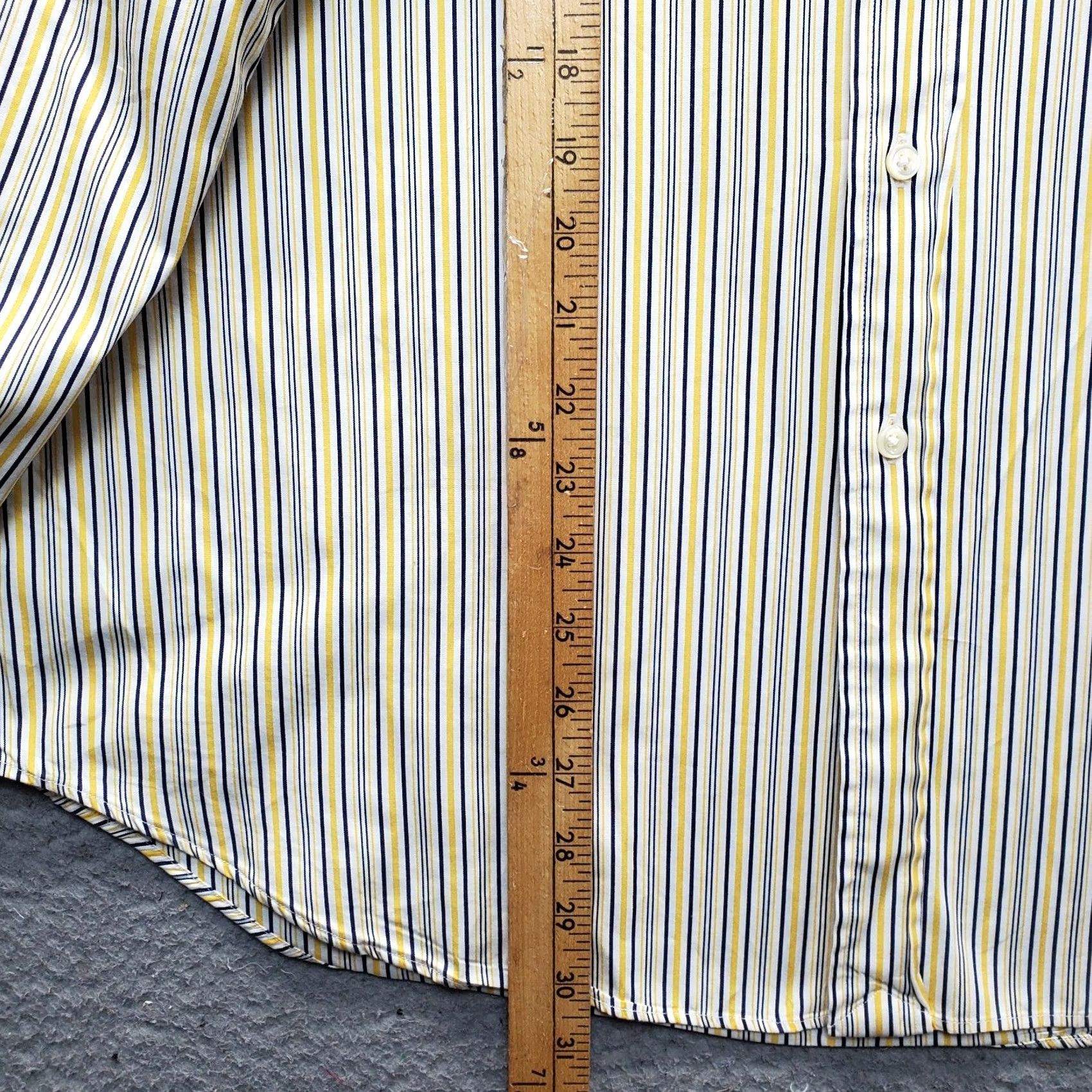 Ralph Lauren VINTAGE Ralph Lauren Dress Shirt Men 16.5 Multi Stripe Classic Pony Logo Button Down Size 46R - 3 Thumbnail