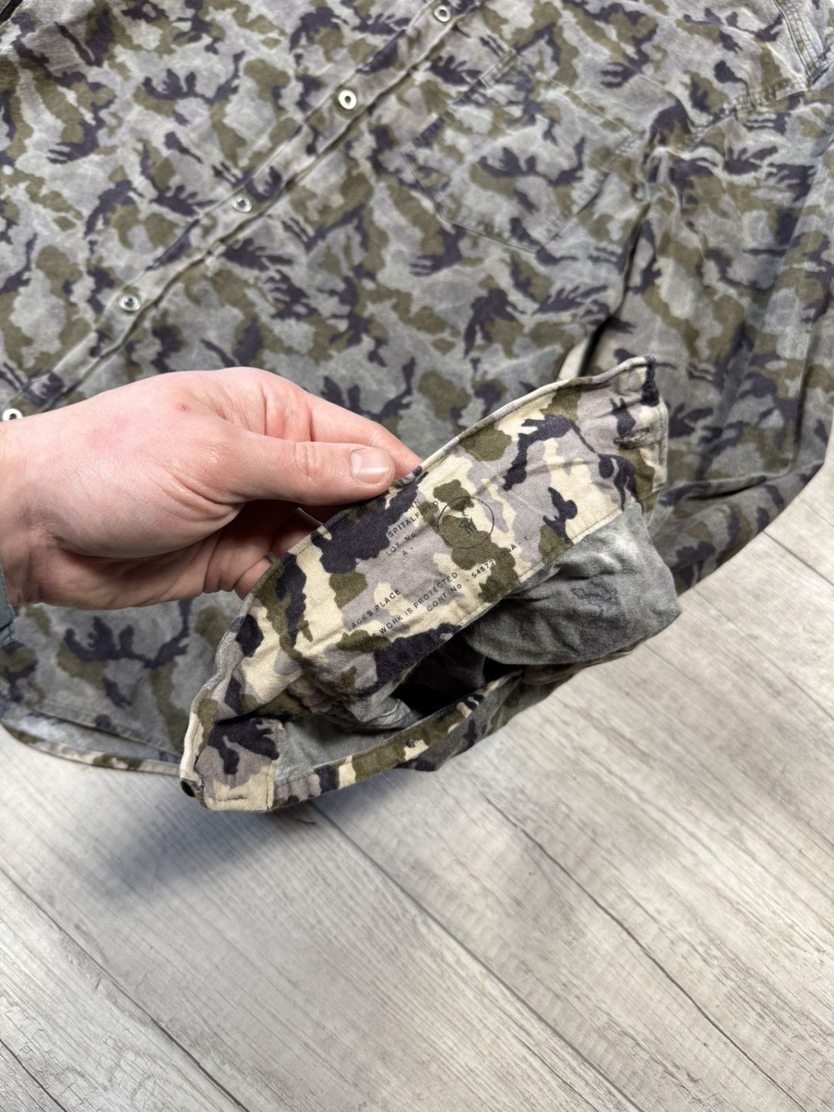 Japanese Brand Allsaints Mens Flannel Camo Vtg Shirt IF6WAS9 Travis style Size US M / EU 48-50 / 2 - 4 Thumbnail