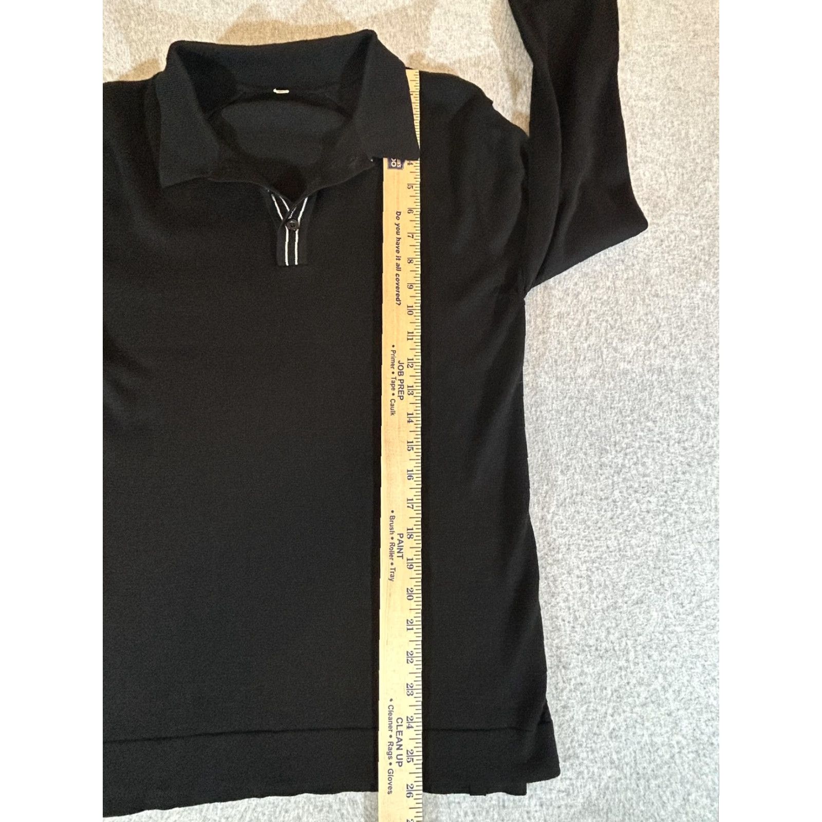 Lululemon Lululemon Sweater Womens Small Black 1/4 Zip Tunic Knit 3/4 Sleeve Top Stretch Size S / US 4 / IT 40 - 4 Thumbnail