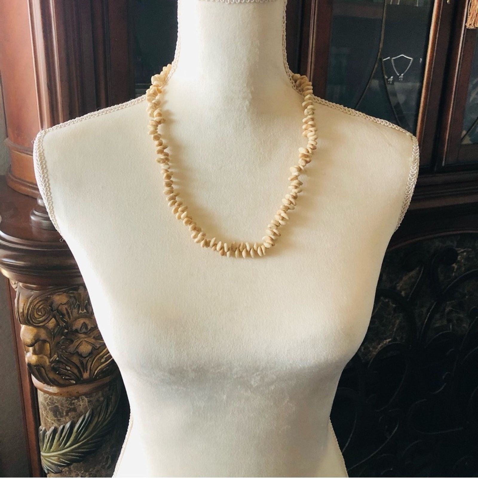 Vintage Vintage boho Scolecite beaded necklace Size ONE SIZE - 5 Thumbnail