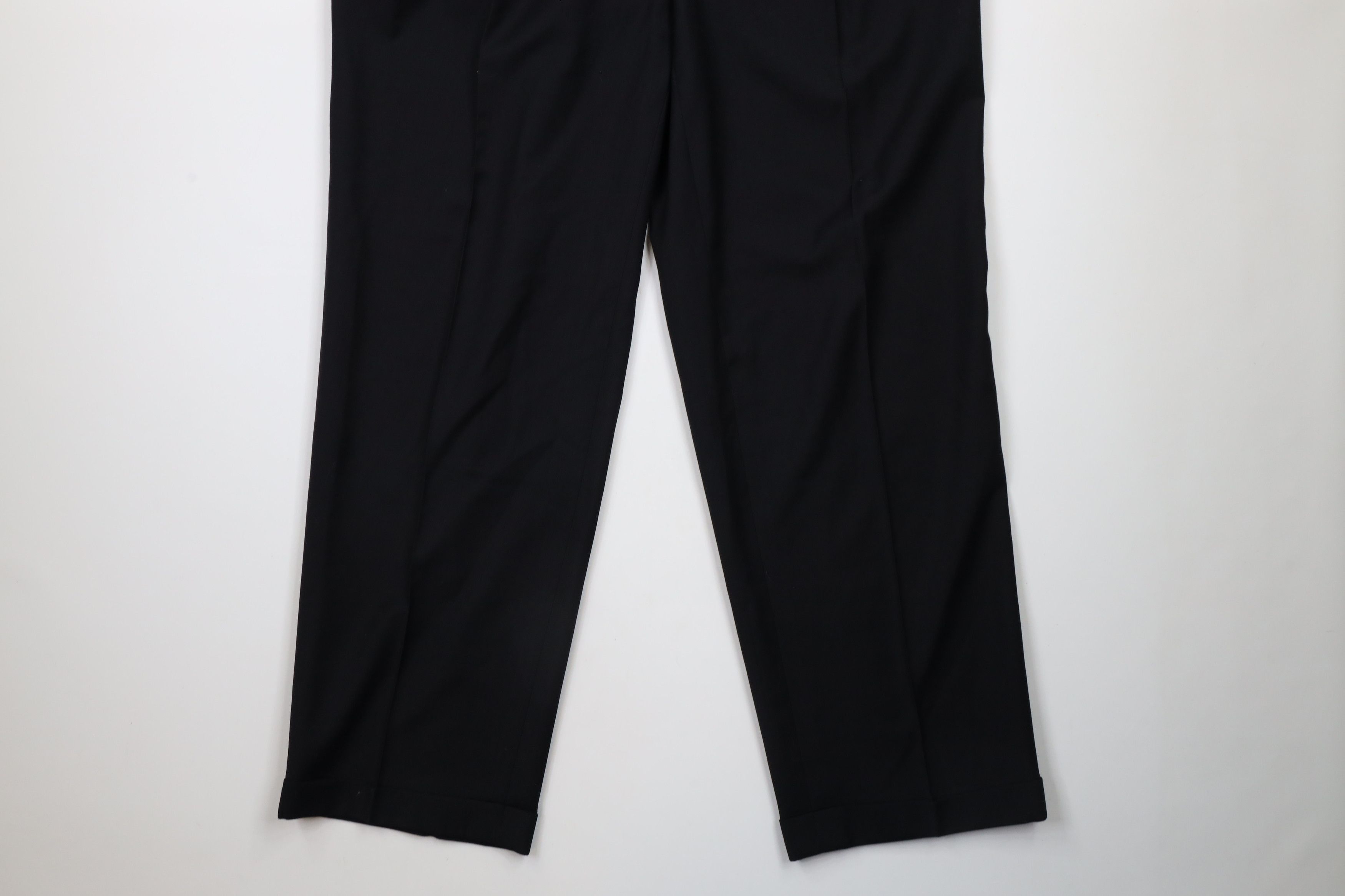 Vintage Vintage 90s Streetwear Pleated Cuffed Wide Leg Chino Pants Size US 36 / EU 52 - 4 Thumbnail