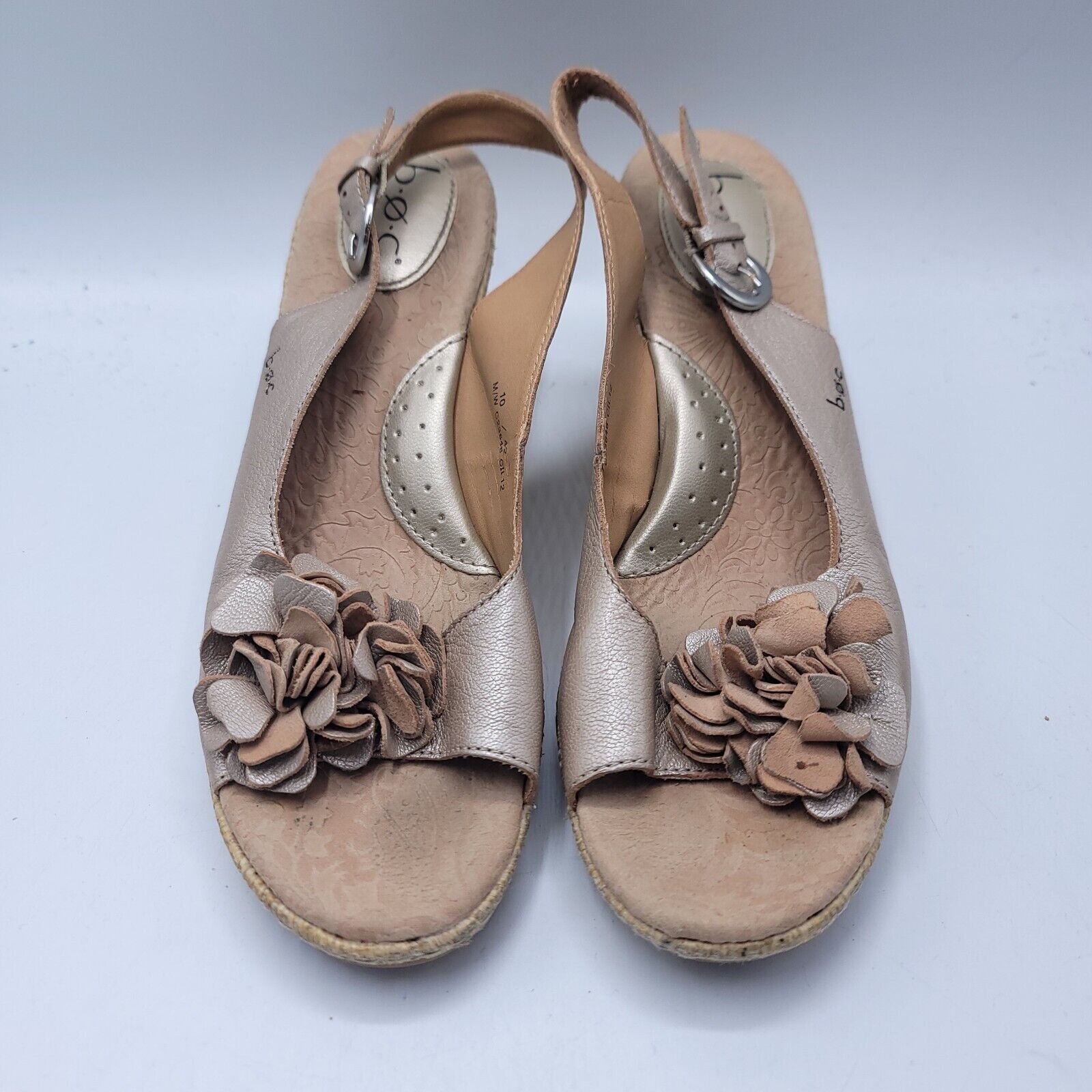 Born Born boc Wedge Heel Ballet Flat Womens Size 10 C23646 Beige Size US 10 / IT 40 - 2 Thumbnail