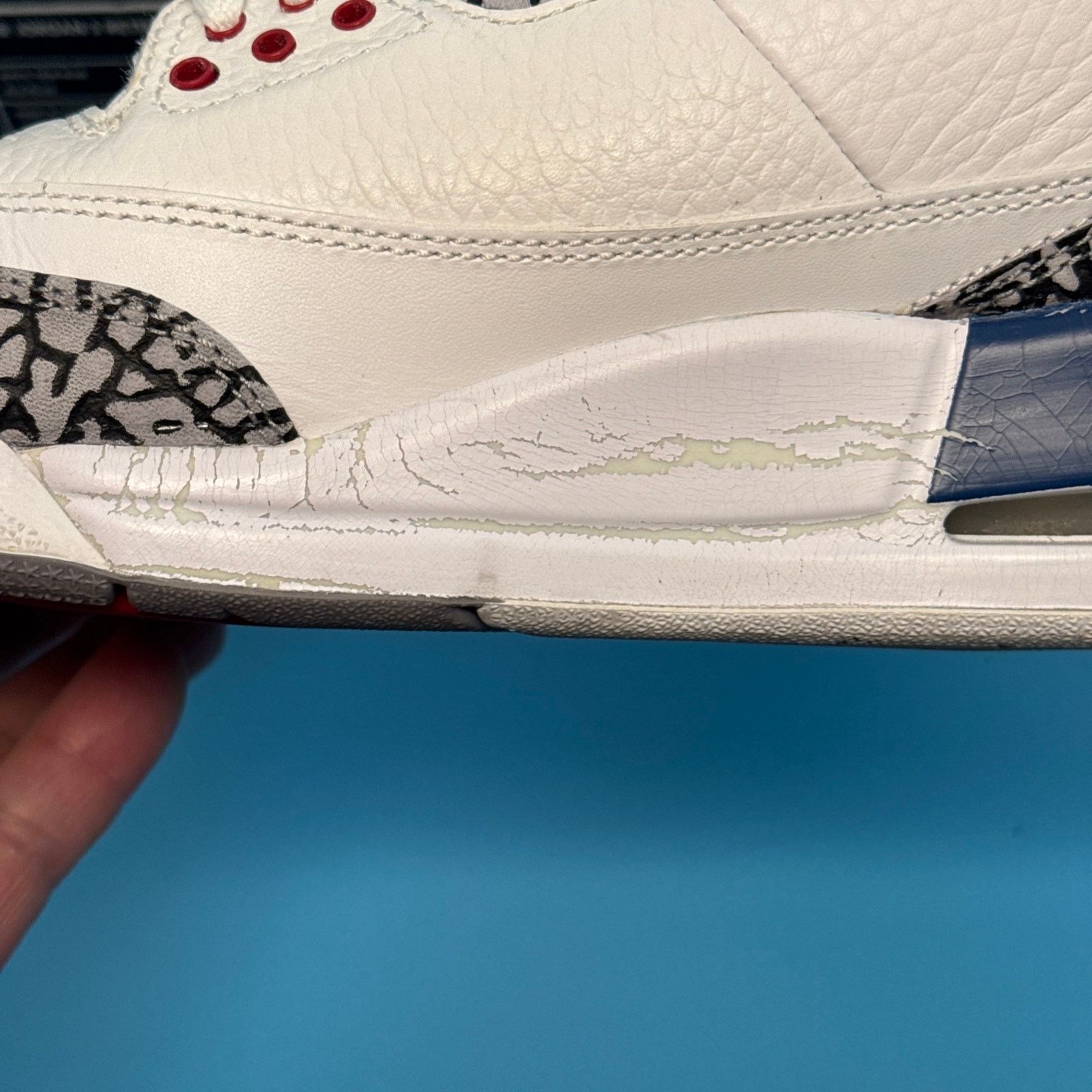 Jordan Brand × Nike Air Jordan Retro 3 "True Blue" 2009 m8.5 w10 Size US 8.5 / EU 41-42 - 10 Thumbnail