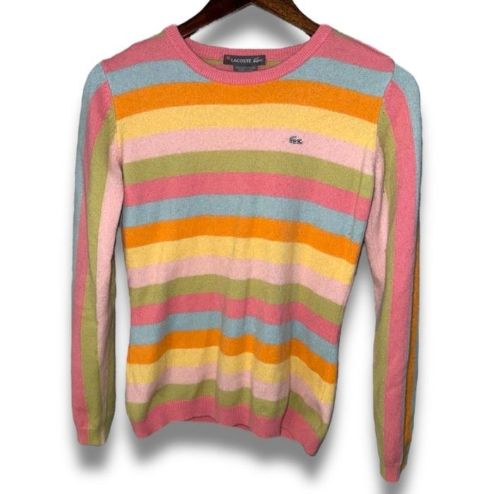 Lacoste rainbow outlet sweater