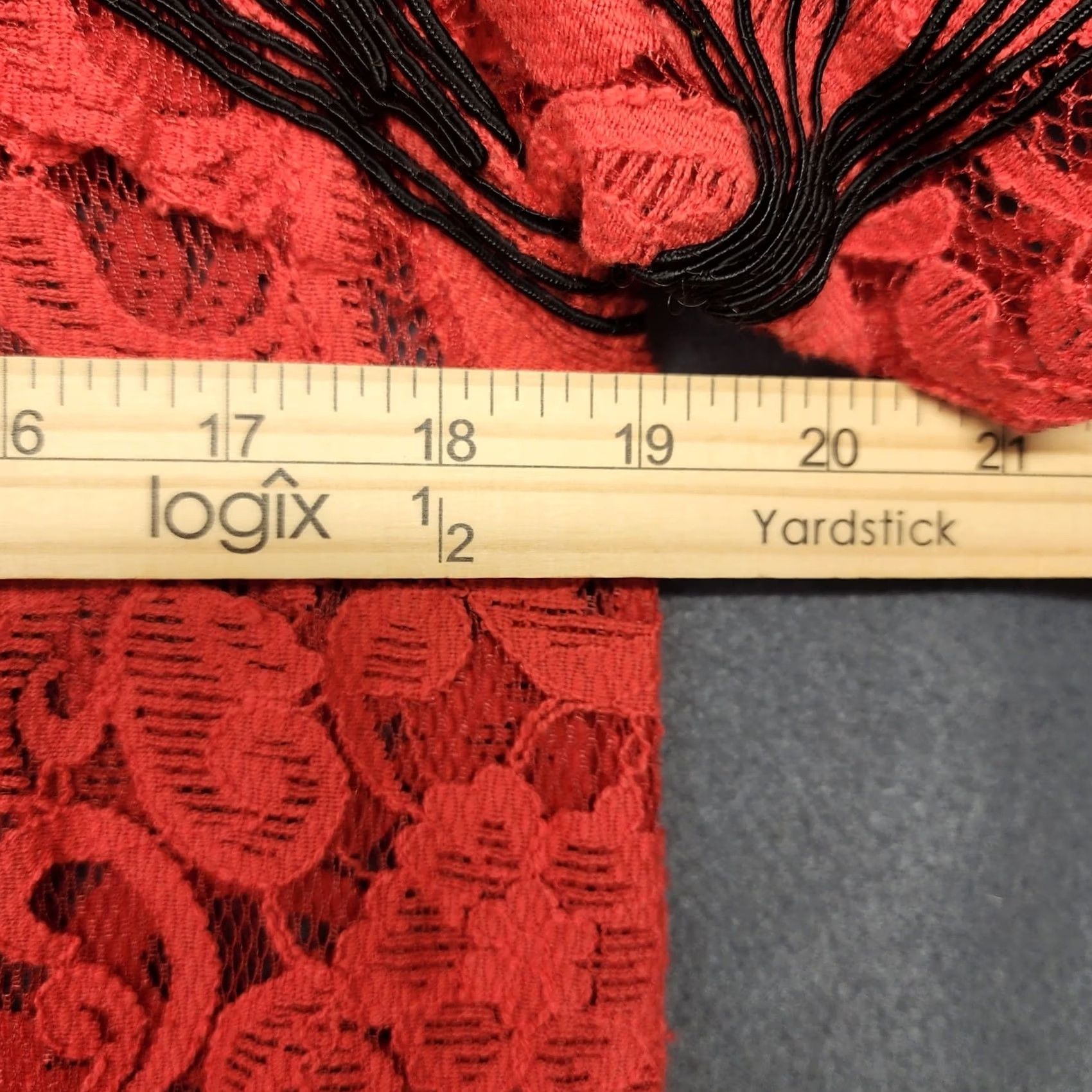 Free People Free People Dress Shell Red Lace Shift Pullover Short Sleeve Size L Womens Knee Length Dress Size L / US 10 / IT 46 - 5 Thumbnail