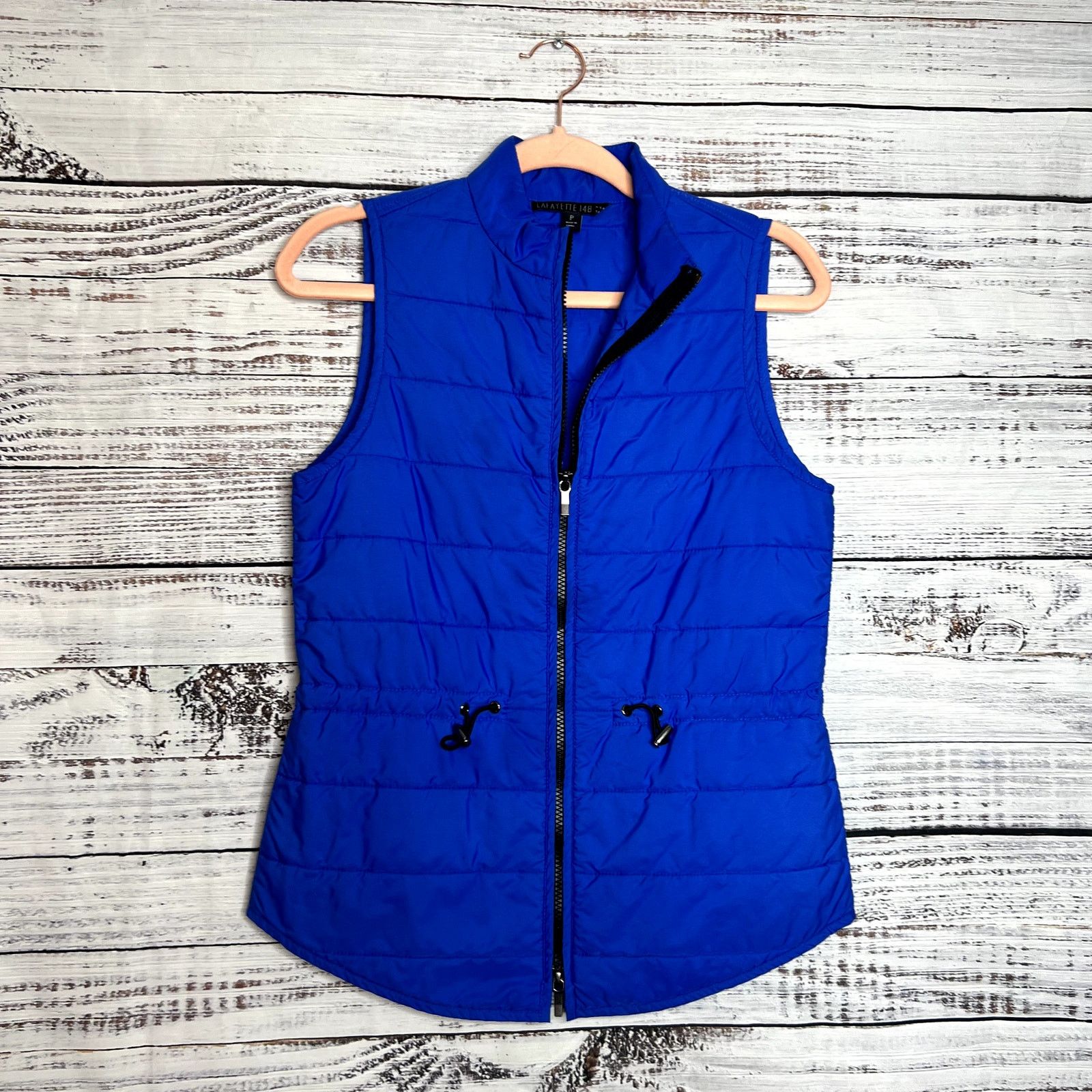 Lafayette 148 Lafayette 148 New York Blue Quilted Puffer Vest Petite P Size XS / US 0-2 / IT 36-38 - 1 Thumbnail