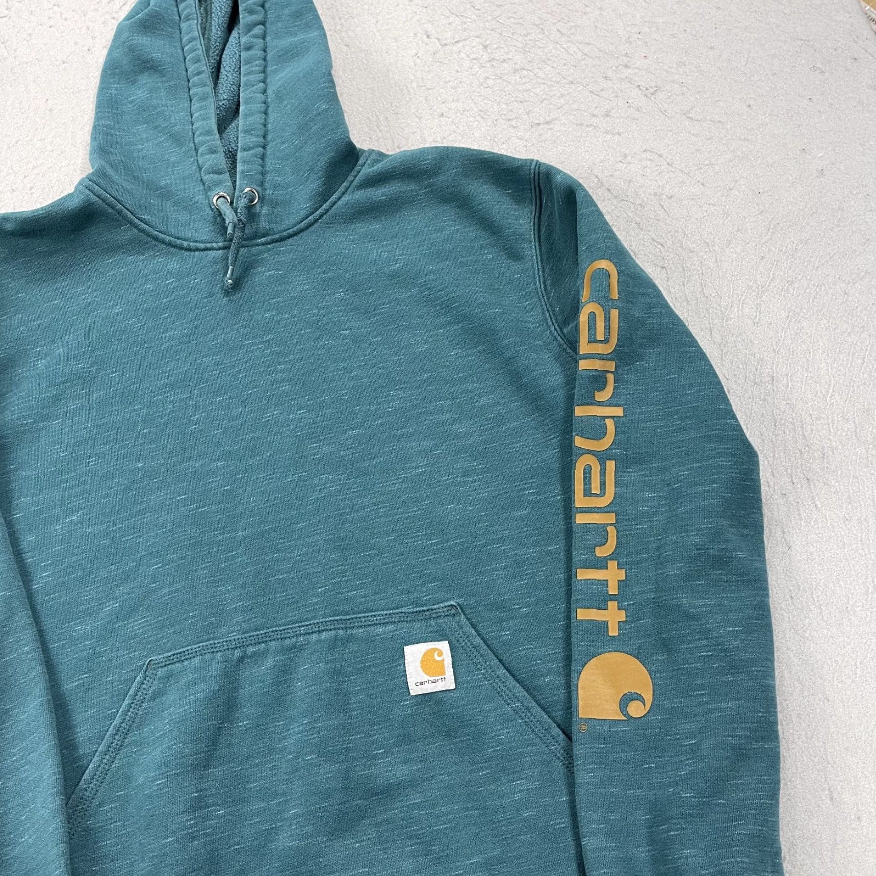 Carhartt Carhartt Hoodie Mens Medium Blue Loose Fit Midweight Sweatshirt Workwear K288 Size US M / EU 48-50 / 2 - 3 Thumbnail