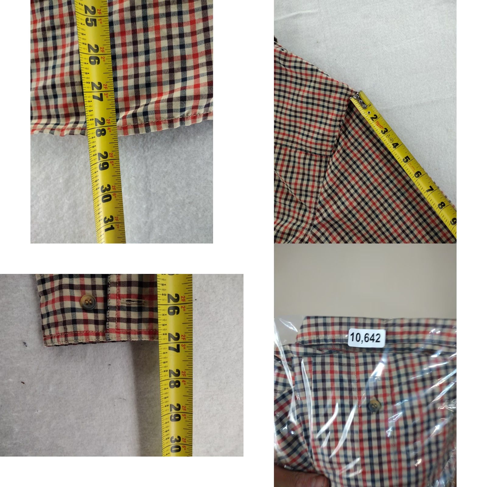 KAVU KAVU Shirt Mens M Long Sleeve Check Plaid 100% Polyester Button-Up Outdoor Hiking Size US M / EU 48-50 / 2 - 10 Thumbnail