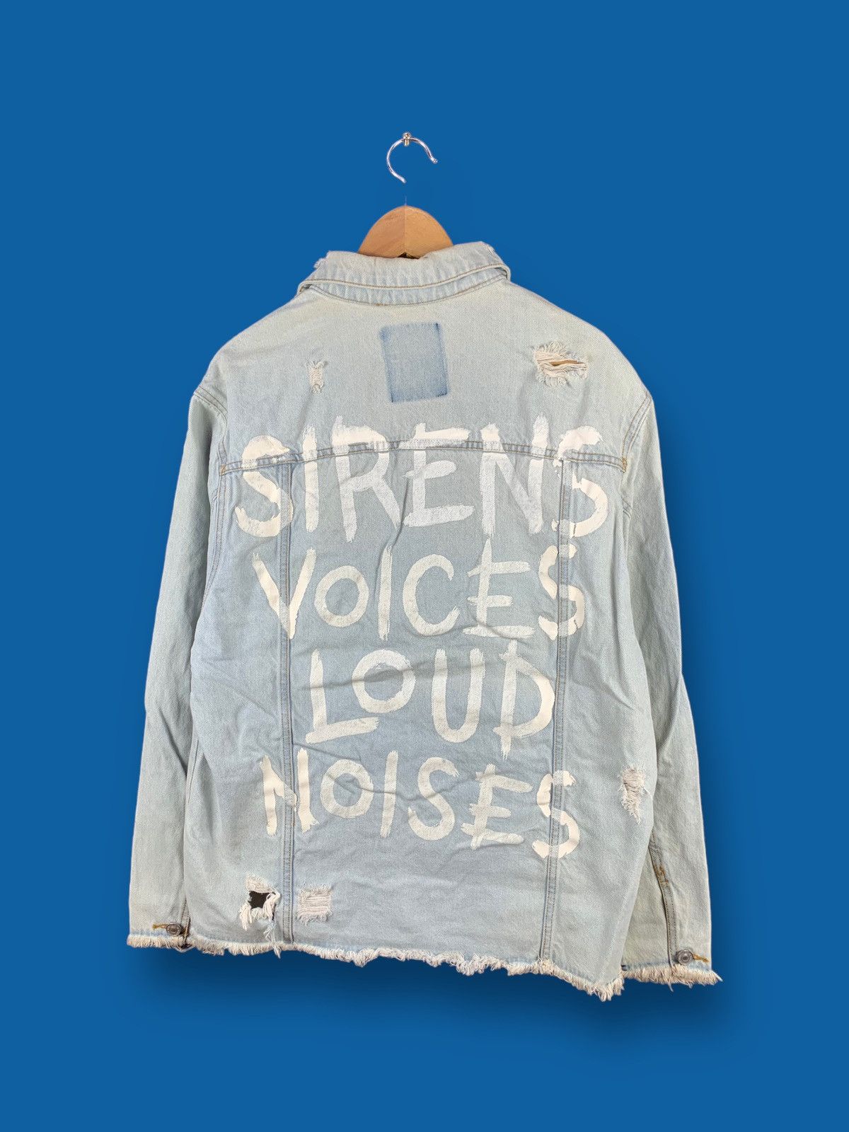 Steals! Bershka Denim Jacket Vintage Distressed Style
