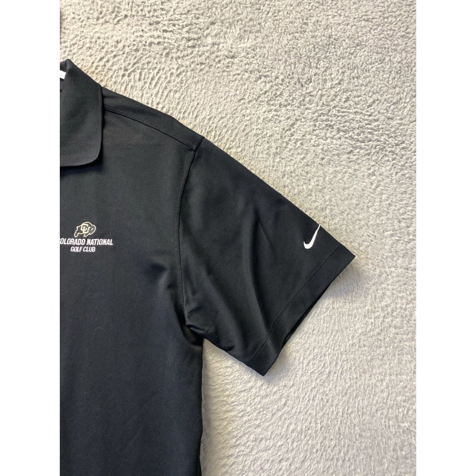 Nike Nike Golf Mens Large Black Short Sleeve Polo Shirt Dri Fit Buffaloes 45-72 Size US L / EU 52-54 / 3 - 3 Thumbnail