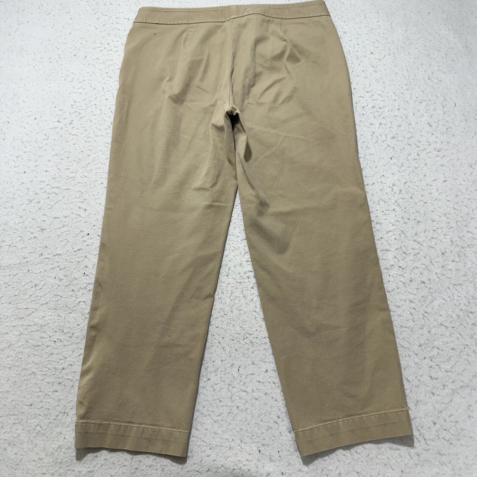 Other Talbots 6P Flat Front Chino Pants Khaki Mid Rise 24" Inseam Size 28" / US 6 / IT 42 - 6 Thumbnail