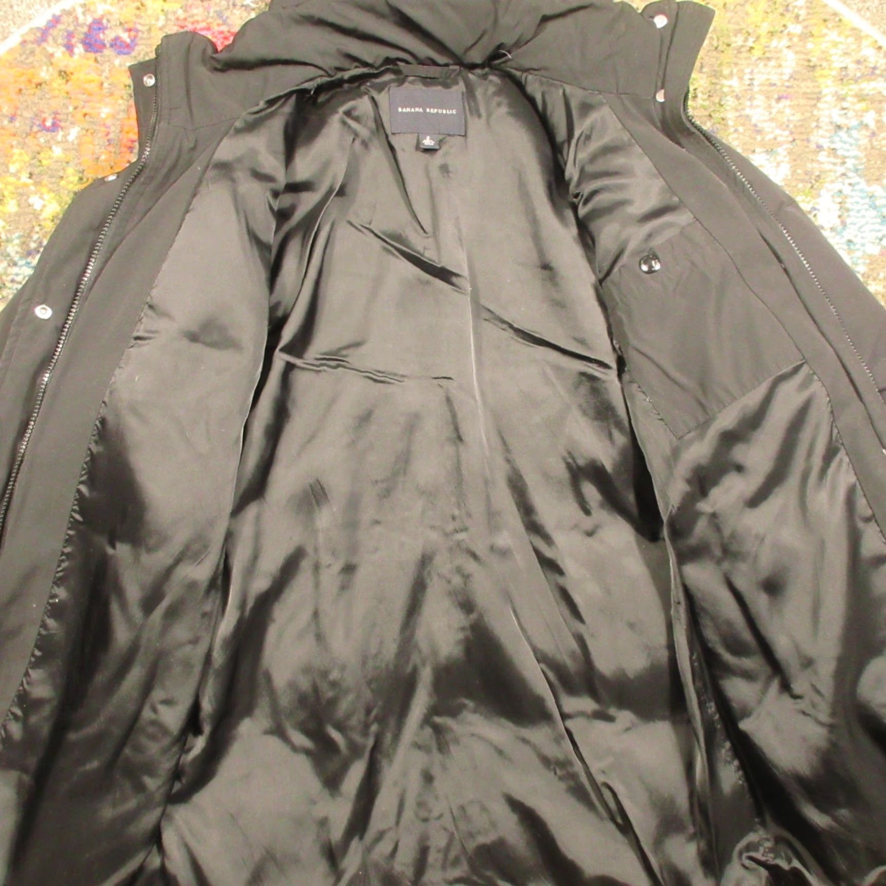 Banana Republic Banana Republic Down Puffer Jacket Womens Small Black Zip Button Long Quilted Outdoor Casual Fall Winter Spring Jacket Ladies Womens? Size S / US 4 / IT 40 - 5 Thumbnail