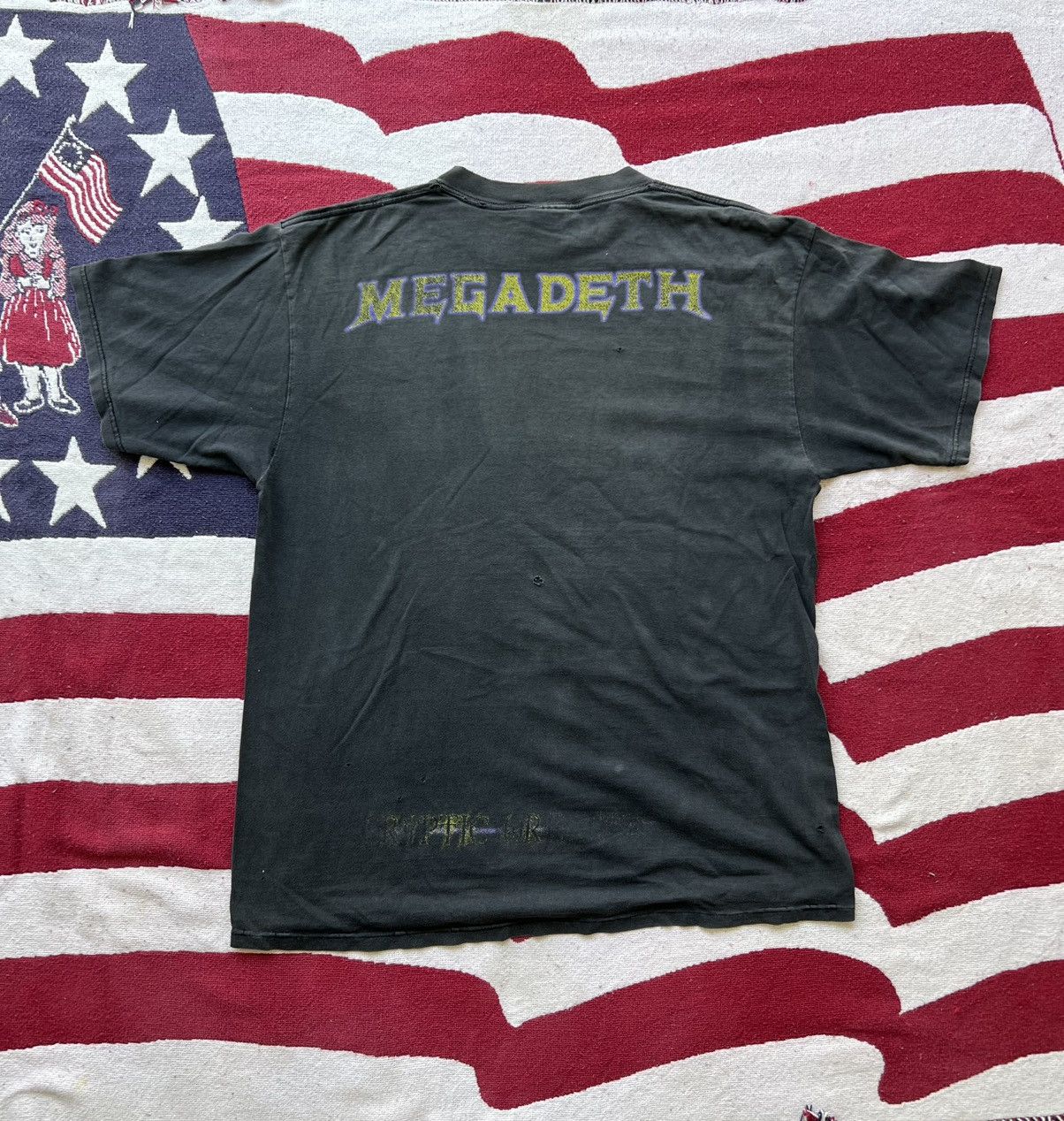 Band Tees × Vintage 90s Megadeath Ghost Print Size US XL / EU 56 / 4 - 4 Thumbnail