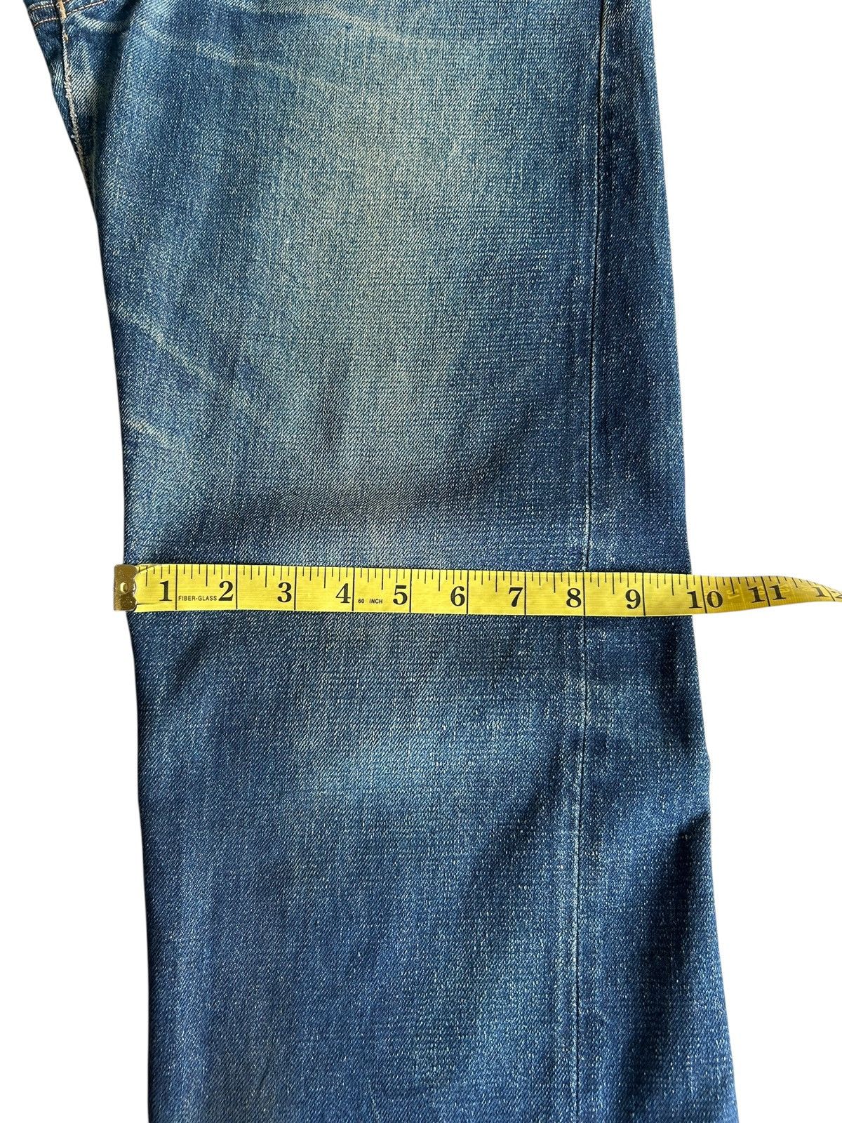 Kapital Vintage Blue Blue Hr Market Selvedge Distressed denim jeans Size US 30 / EU 46 - 22 Thumbnail