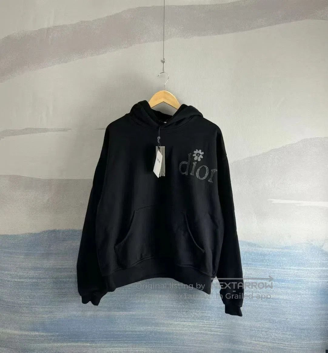 ERL Dior By Erl Sequin Daisy Embroidery Hoodie. Size US S / EU 44-46 / 1 - 1 Thumbnail