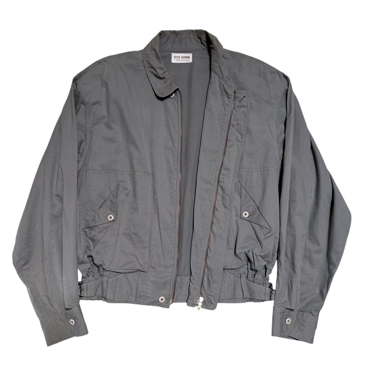Tete Homme 🔥 Vintage Tete Homme Katoh Kazutaka Rayon Pocket jacket Size US M / EU 48-50 / 2 - 3 Thumbnail