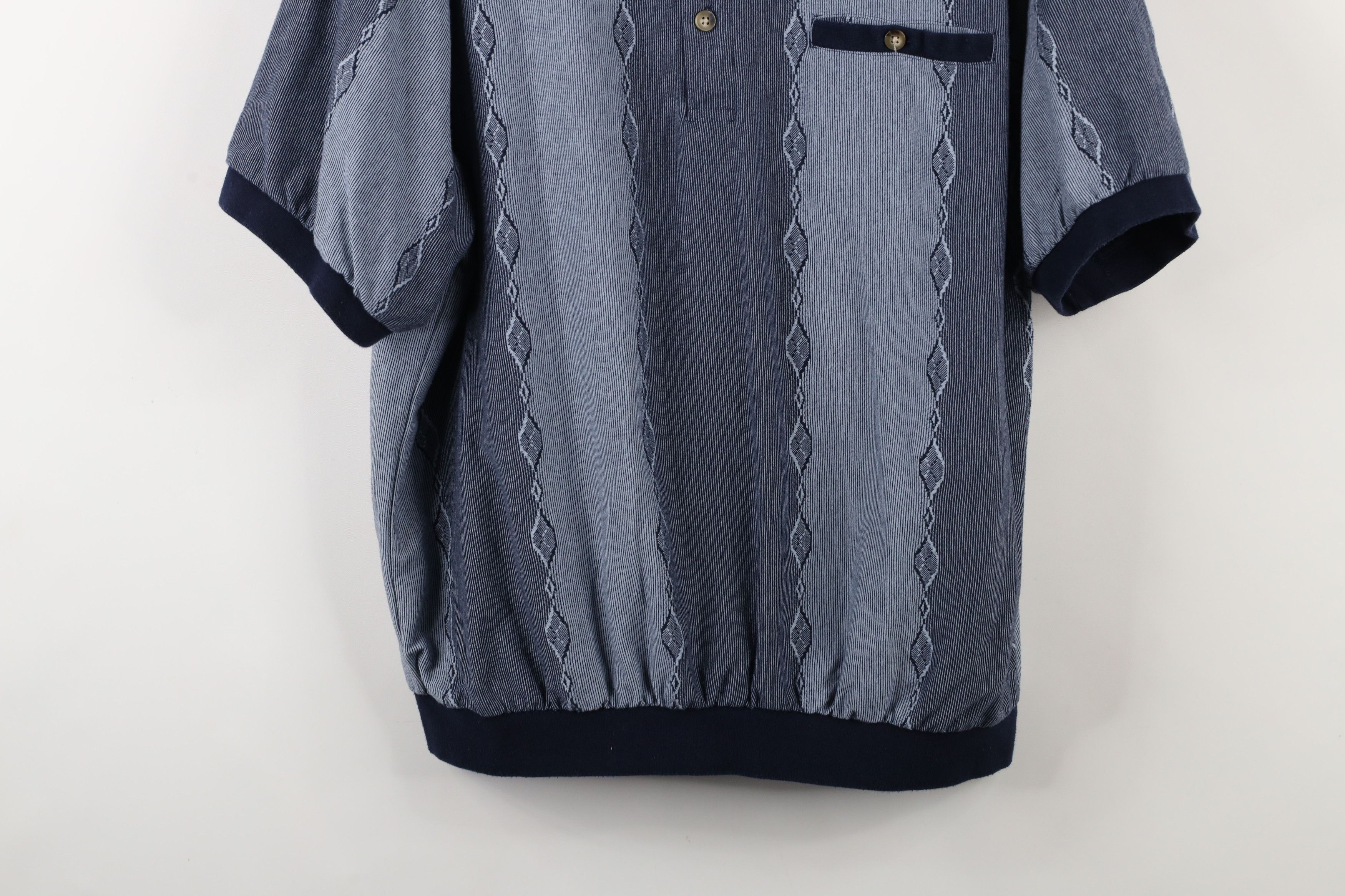 Vintage Vintage 90s Streetwear Striped Knit Pullover Polo Shirt Size US XXL / EU 58 / 5 - 3 Thumbnail