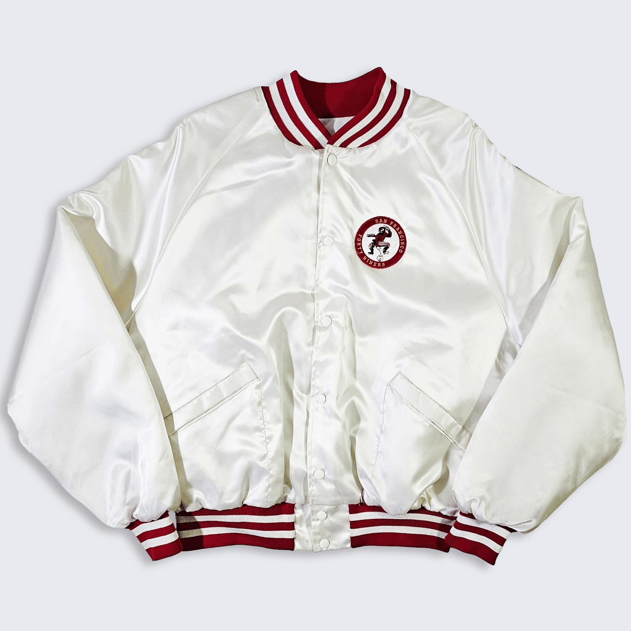 NFL San Francisco 49ers Vintage 90s Starter Style Bomber Jacket Size US XL / EU 56 / 4 - 1 Thumbnail