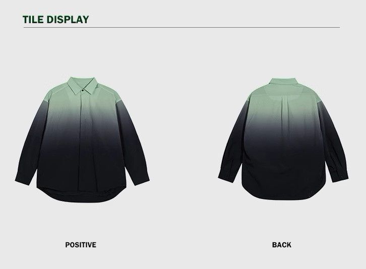 Other Ombre-Dyed Button Up Apple Green Shirt Size US M / EU 48-50 / 2 - 8 Thumbnail