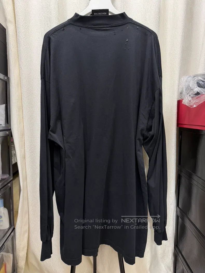 Balenciaga Balenciaga Black Long Sleeve T-Shirt Size US S / EU 44-46 / 1 - 3 Thumbnail