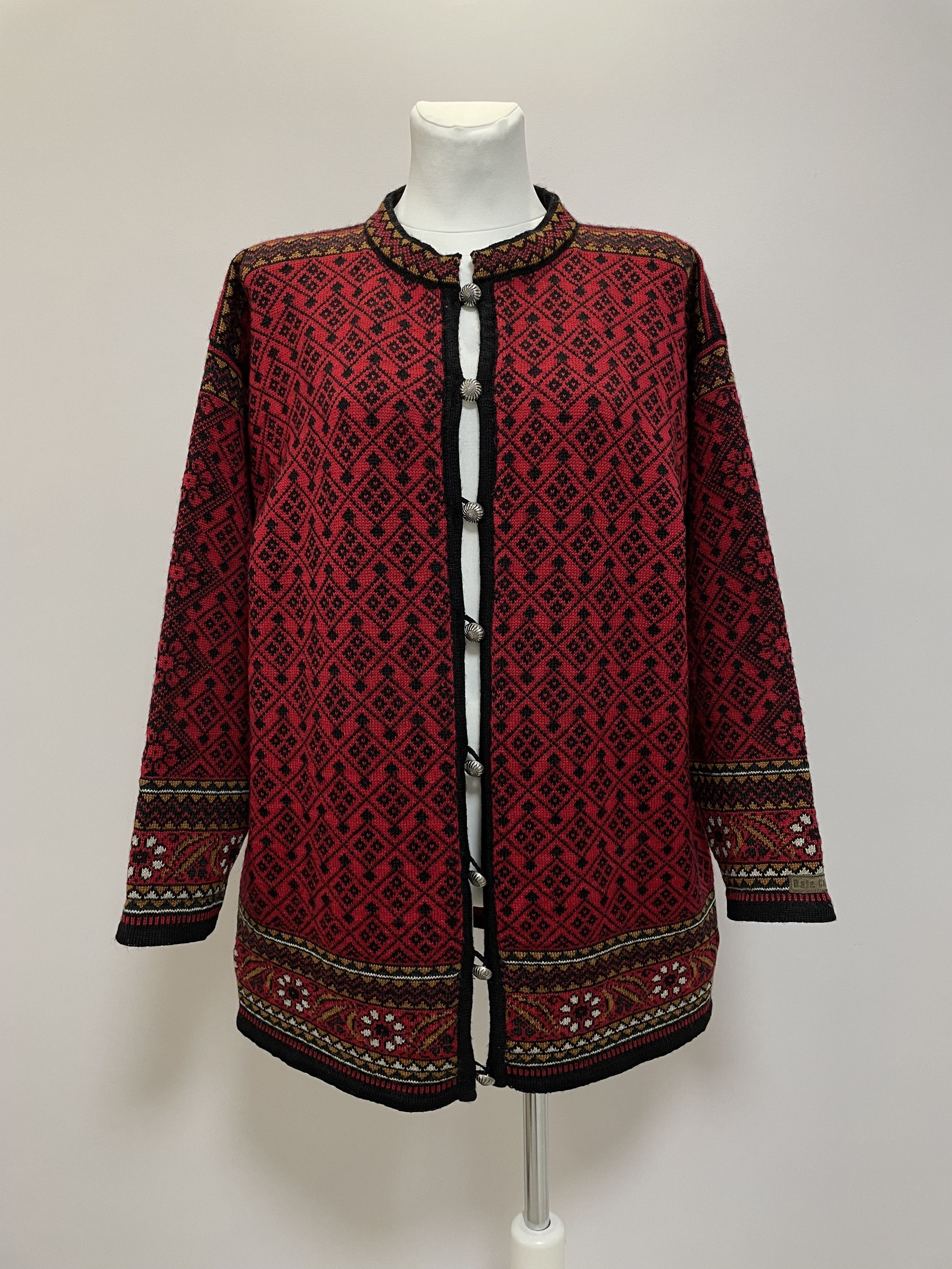 Dale Of Norway DALE OF NORWAY Casual Cardigan Wool Floral Sweater Button Size L / US 10 / IT 46 - 2 Thumbnail